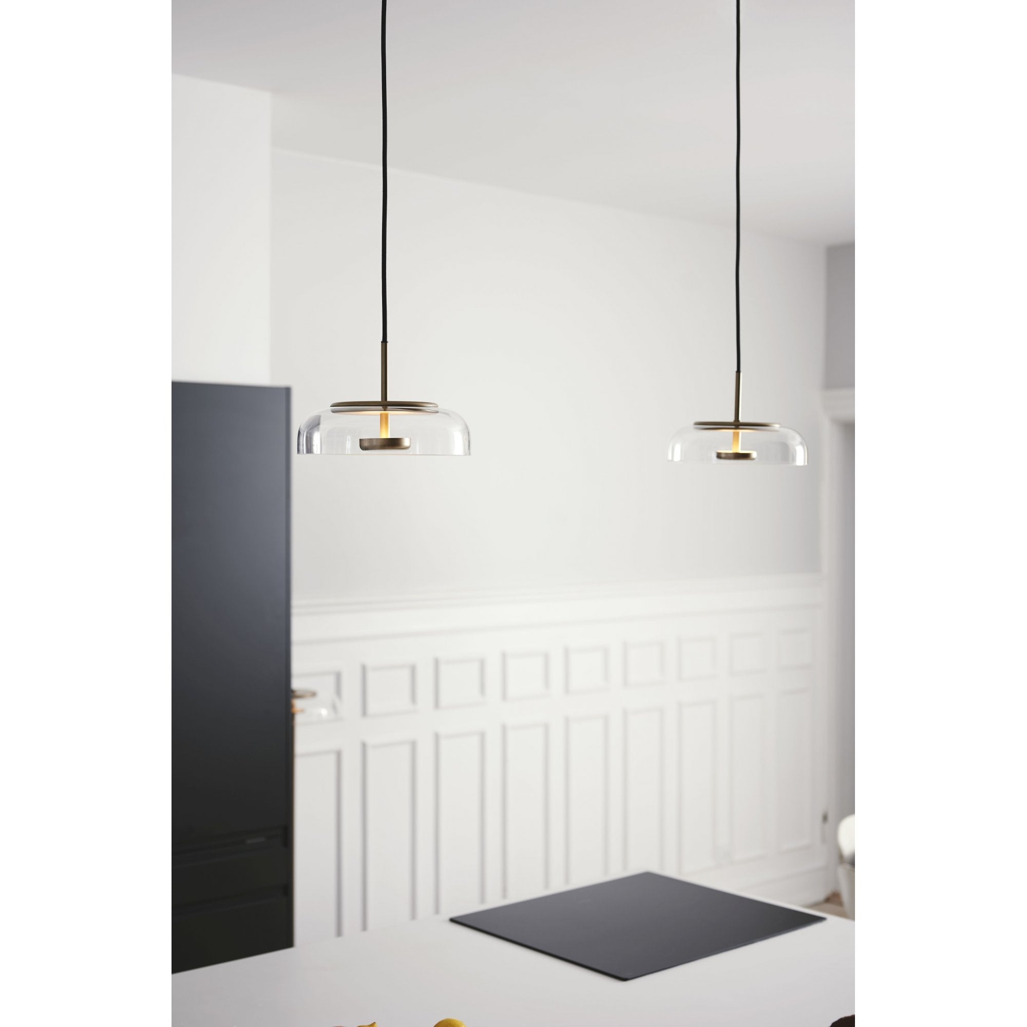 Nuura Blossi 1 Light Pendant - Nordic Gold & Clear Glass