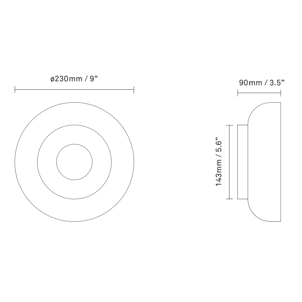 Nuura Blossi Wall Light - Nordic Gold & Clear Glass