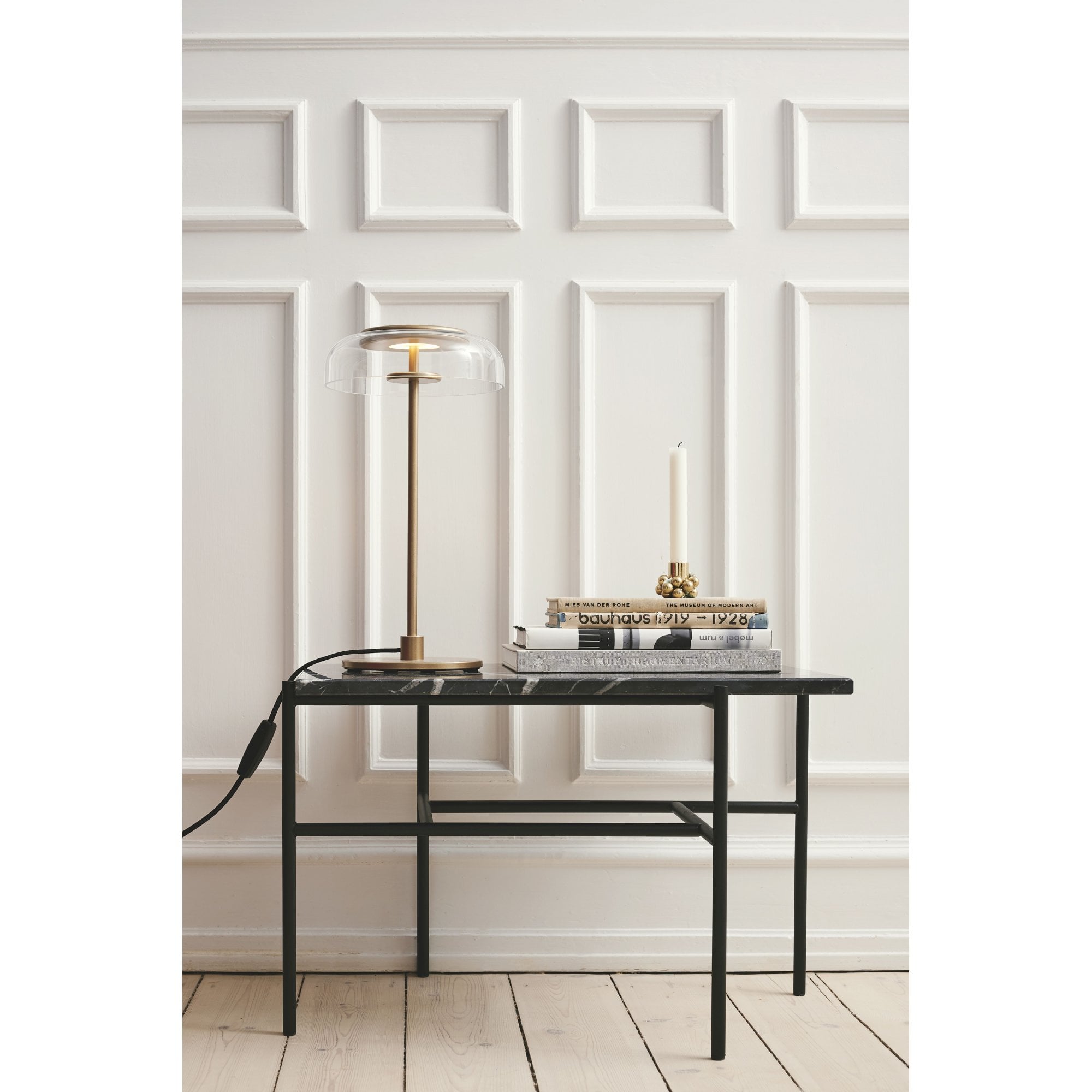 Nuura Blossi Table Lamp - Nordic Gold & Clear Glass