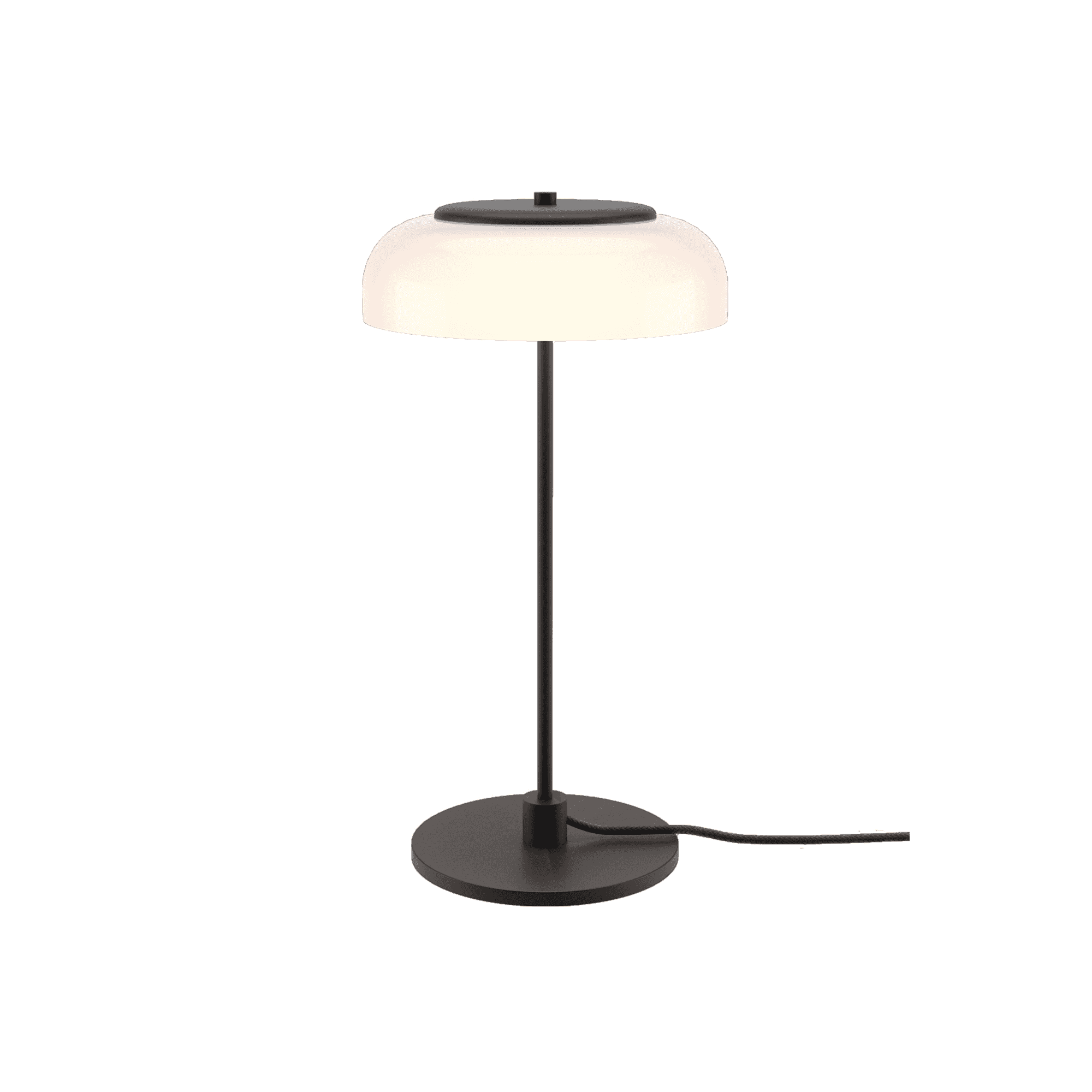 Nuura Blossi Table Lamp - Black & Opal Glass