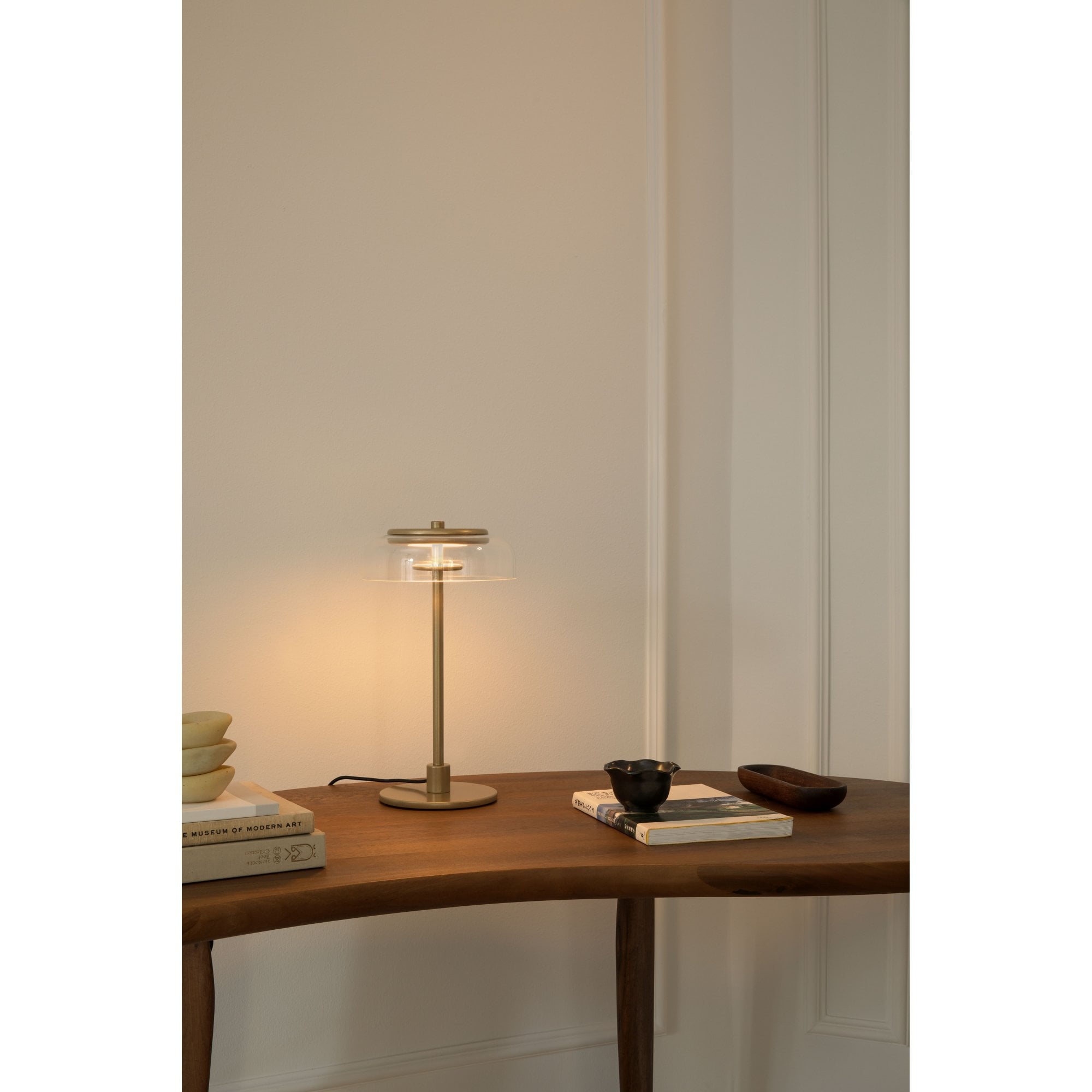 Nuura Blossi Small Table Lamp - Nordic Gold & Clear Glass