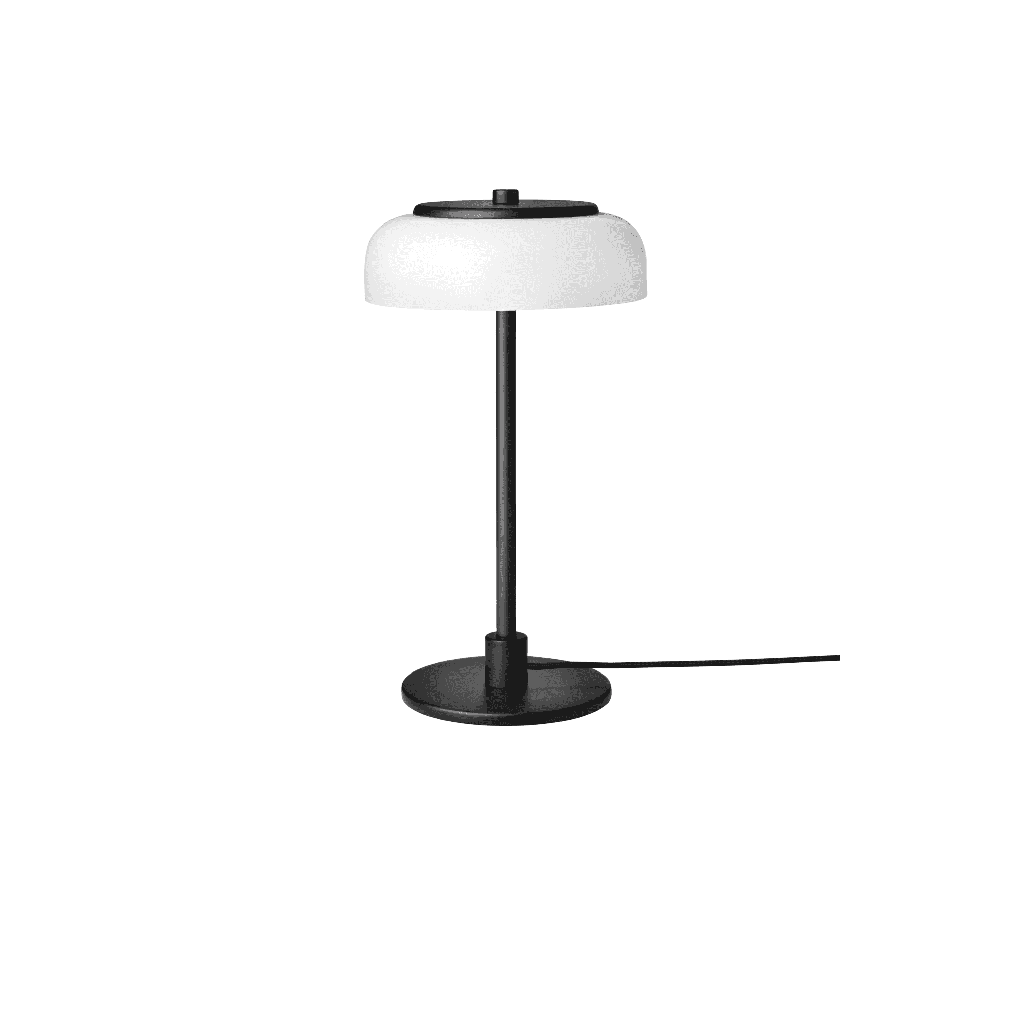 Nuura Blossi Small Table Lamp - Black & Opal Glass