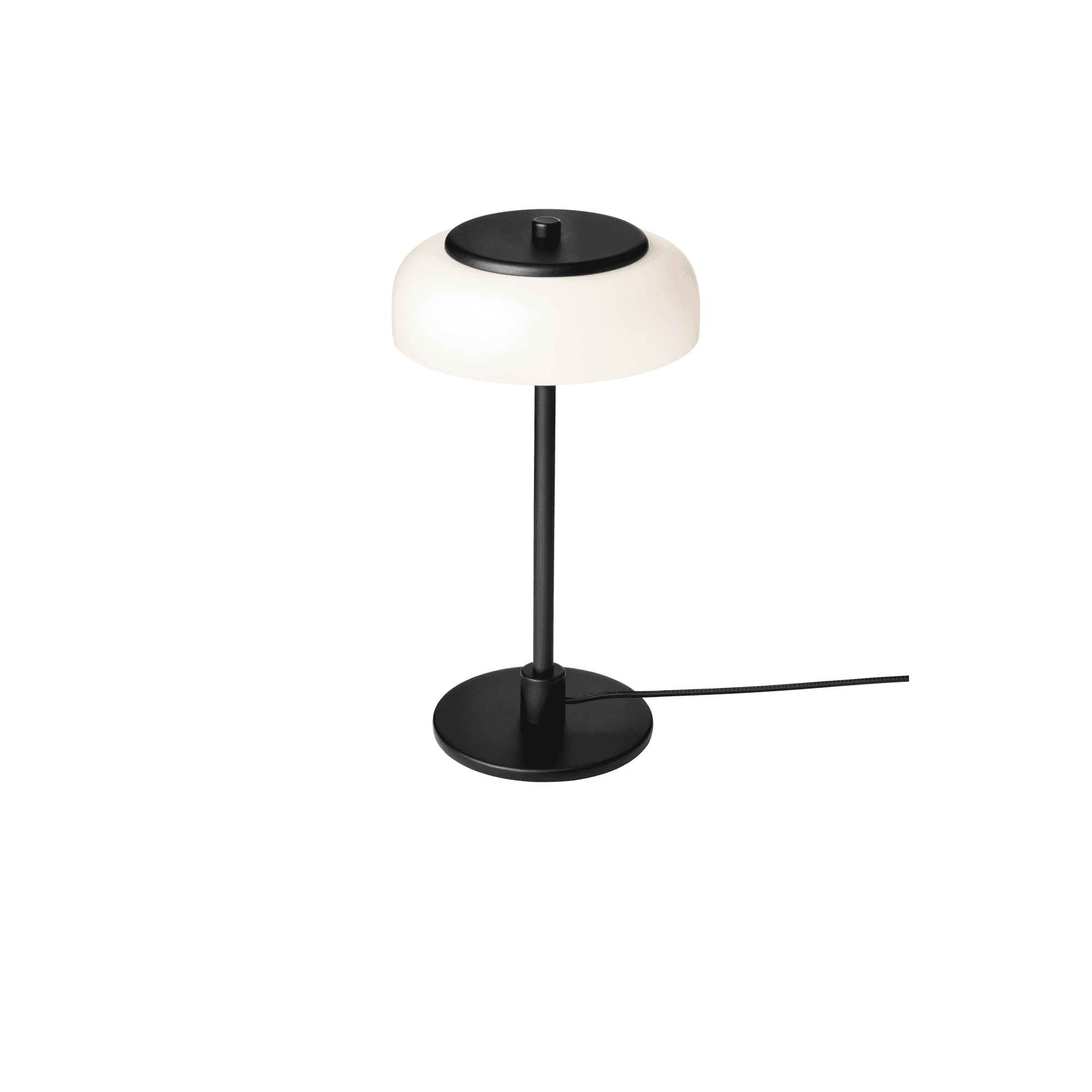 Nuura Blossi Small Table Lamp - Black & Opal Glass