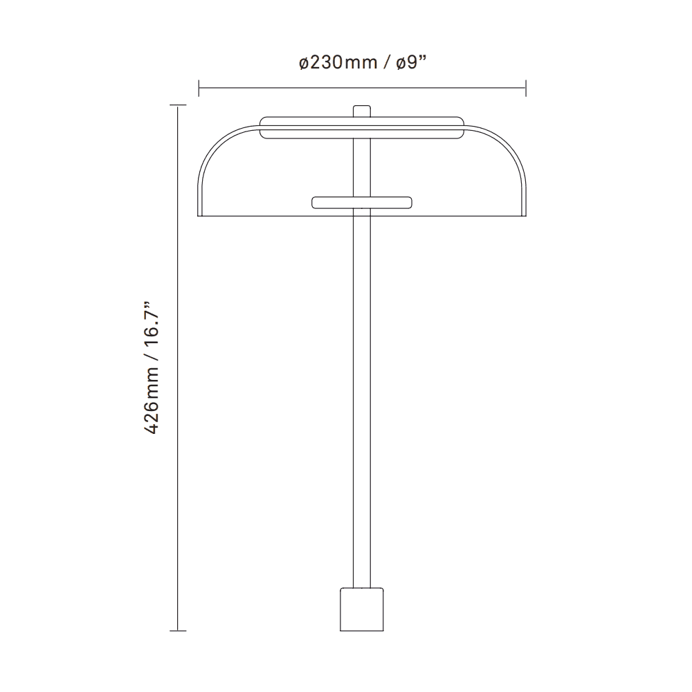 Nuura Blossi In-Set Table Lamp - Black & Opal Glass