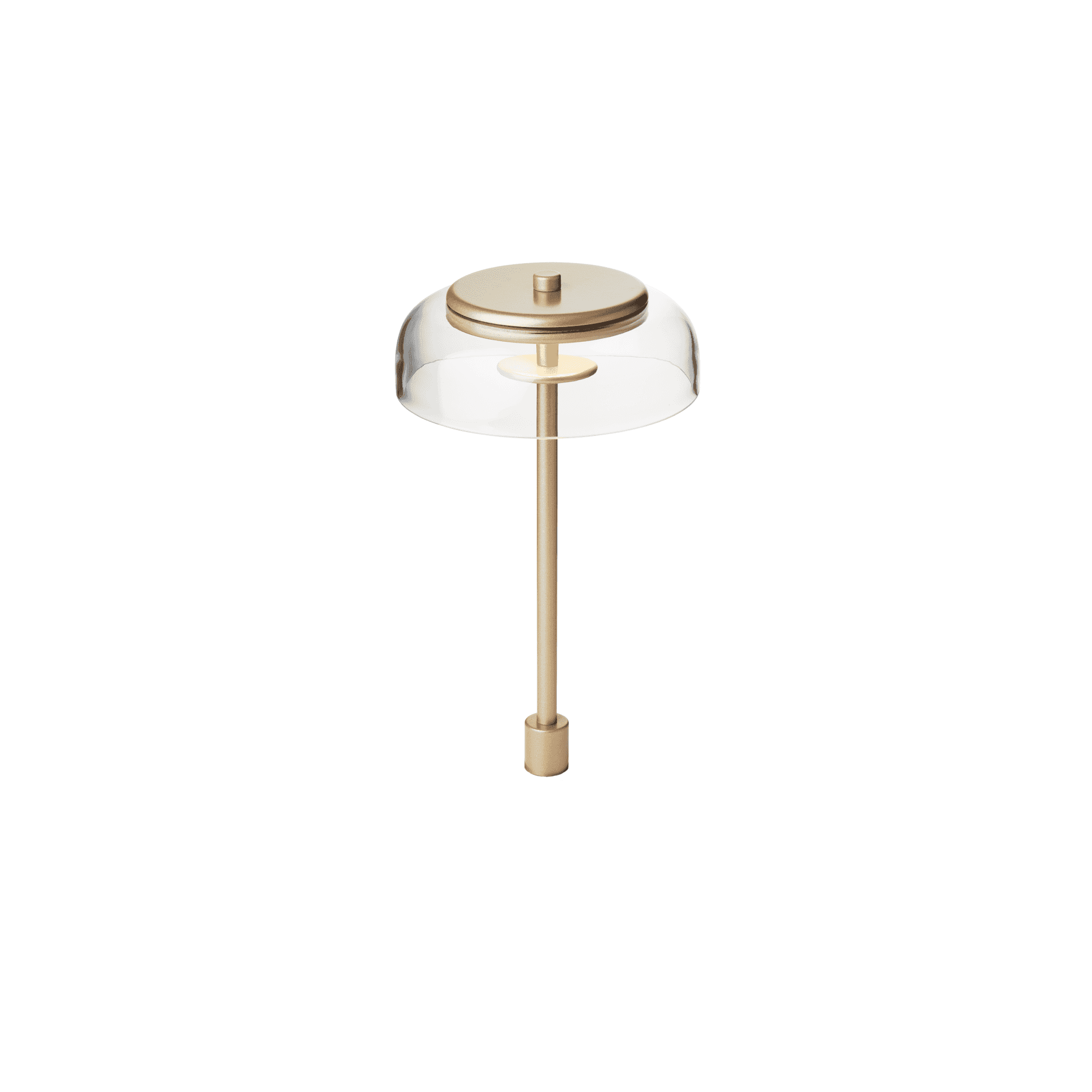 Nuura Blossi Small In-Set Table Lamp - Nordic Gold & Clear Glass