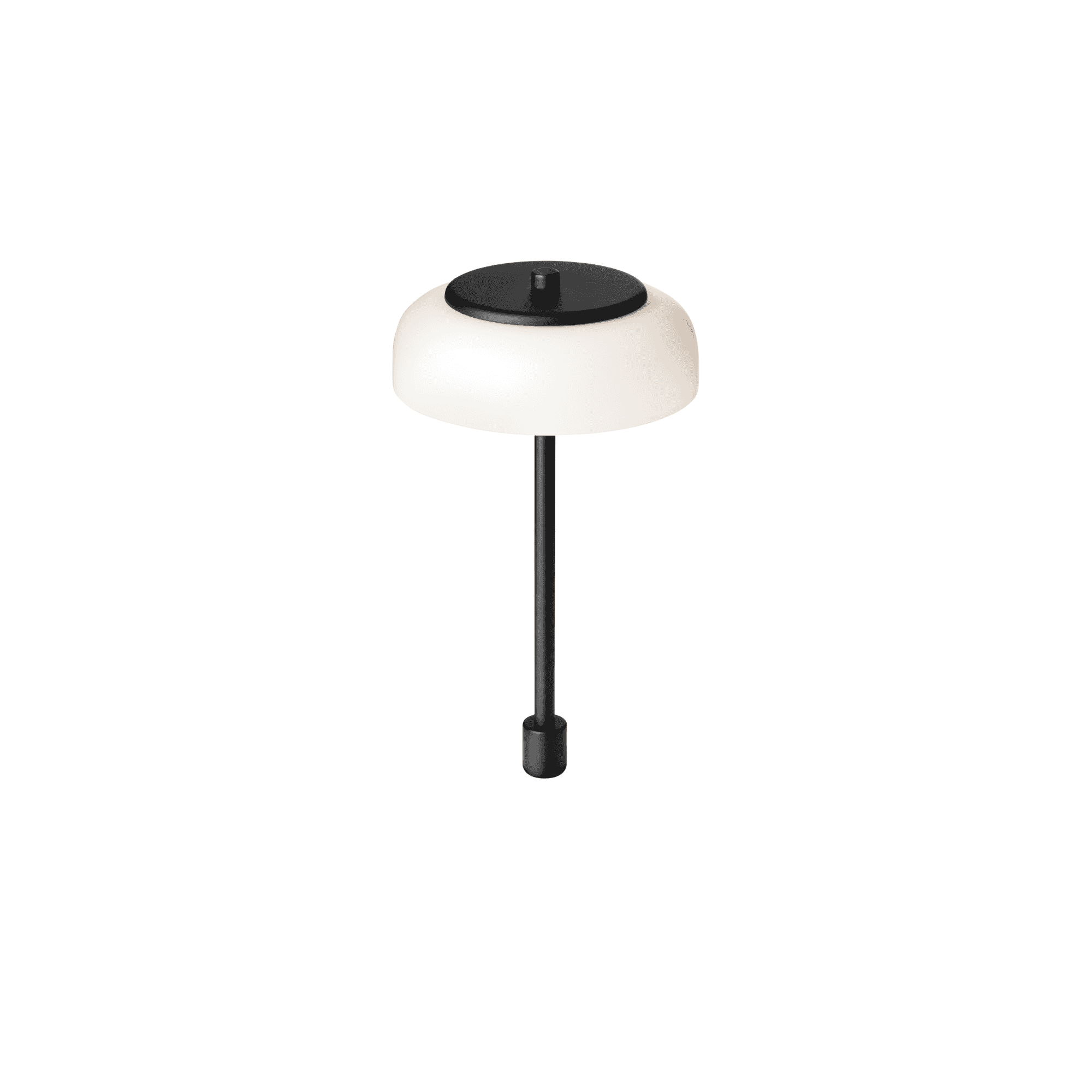 Nuura Blossi Small In-Set Table Lamp - Black & Opal Glass
