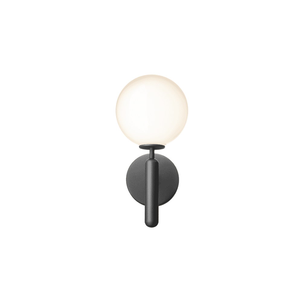 Nuura Miira Wall Light - Rock Grey & Opal Glass