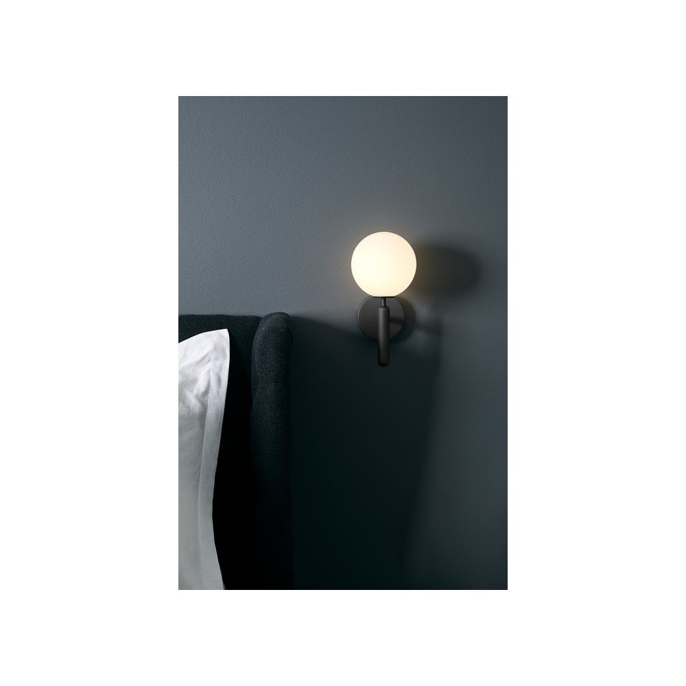 Nuura Miira Wall Light - Rock Grey & Opal Glass