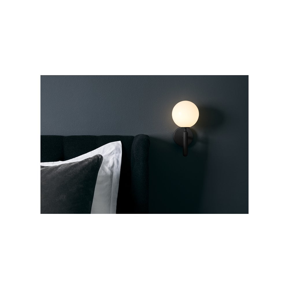 Nuura Miira Wall Light - Rock Grey & Opal Glass