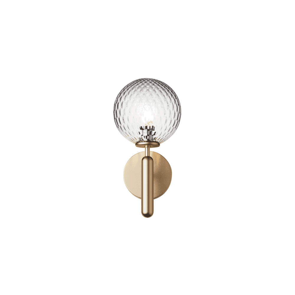 Nuura Miira Wall Light - Brass & Optic Clear Glass