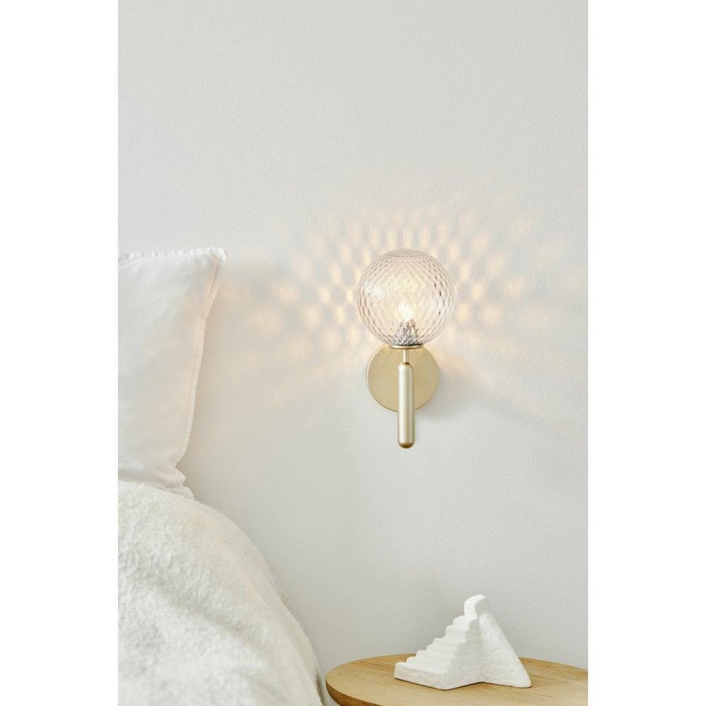 Nuura Miira Wall Light - Brass & Optic Clear Glass