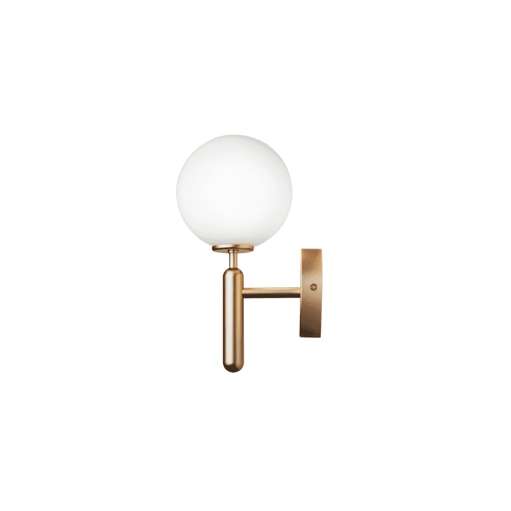 Nuura Miira Wall Light - Brass & Opal Glass
