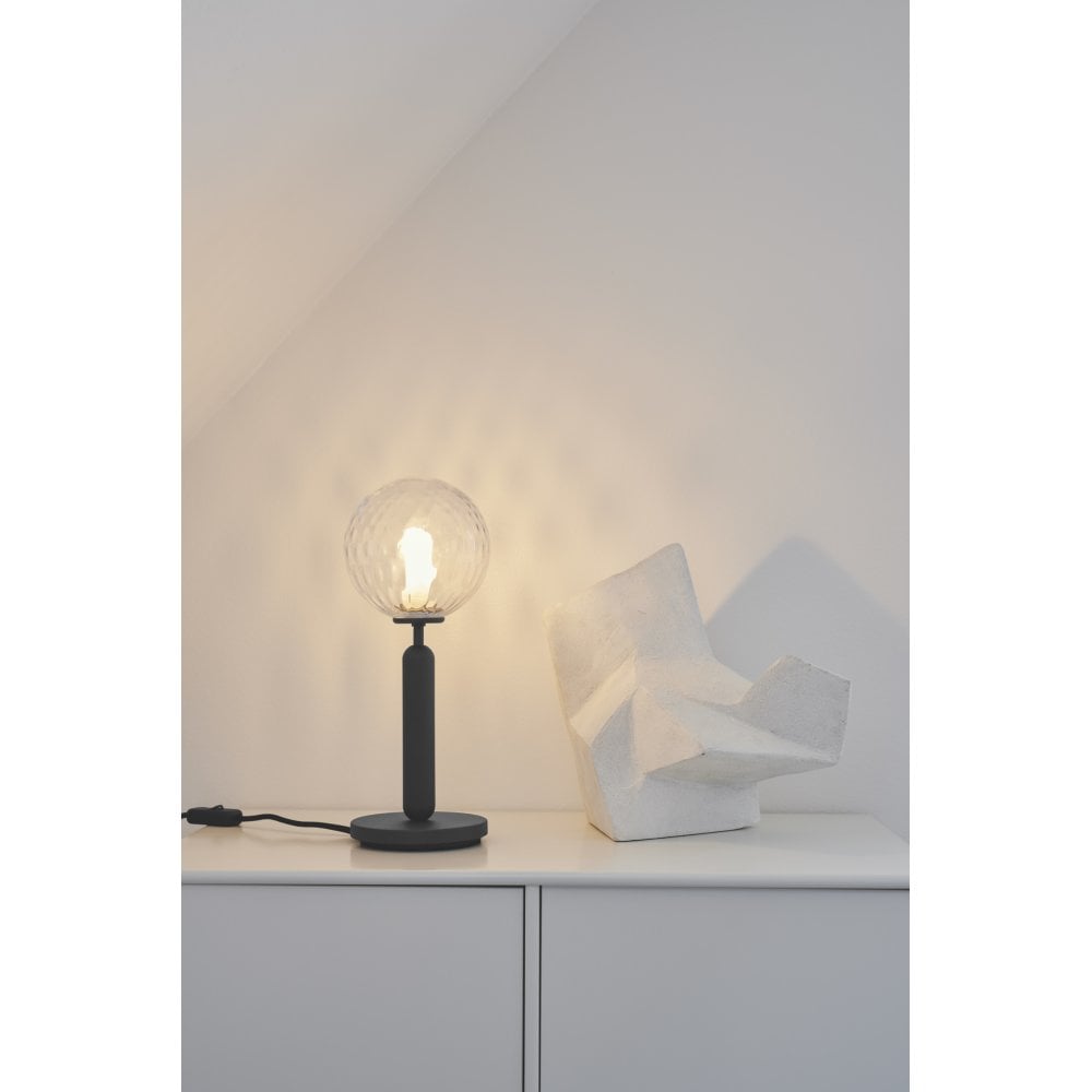 Nuura Miira Table Lamp - Rock Grey & Optic Glass