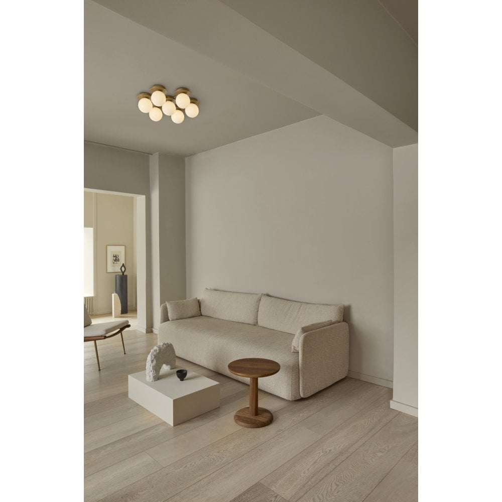 Nuura Liila Star Wall/Flush Light - Nordic Gold & Opal Glass