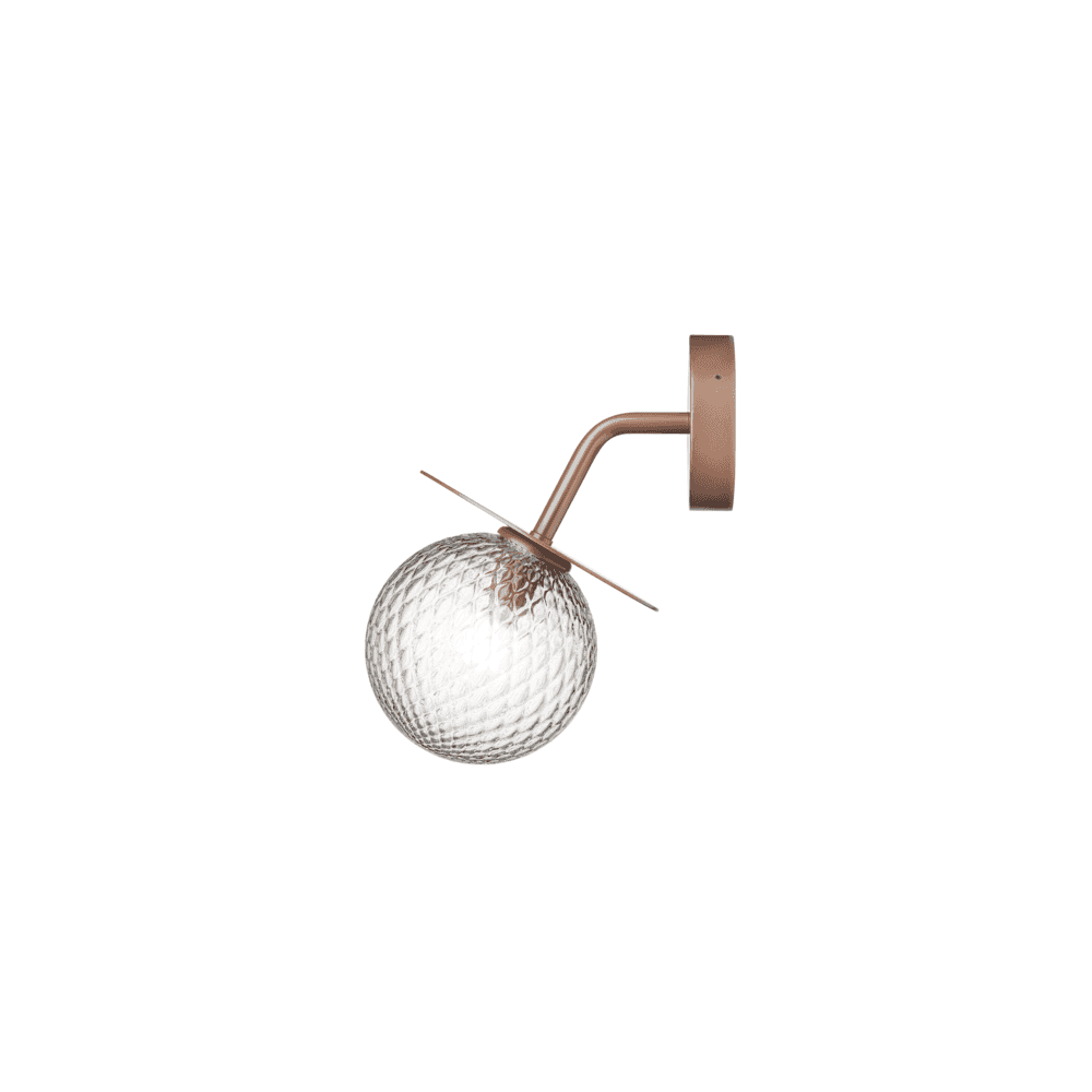 Nuura Liila Outdoor Wall Light - Dark Bronze & Optic Clear Glass