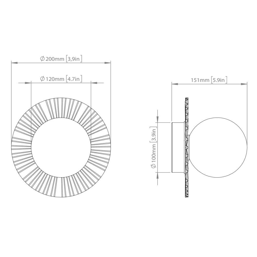 Nuura Liila Muuse Small IP44 Wall/Flush Light - White & Opal Glass
