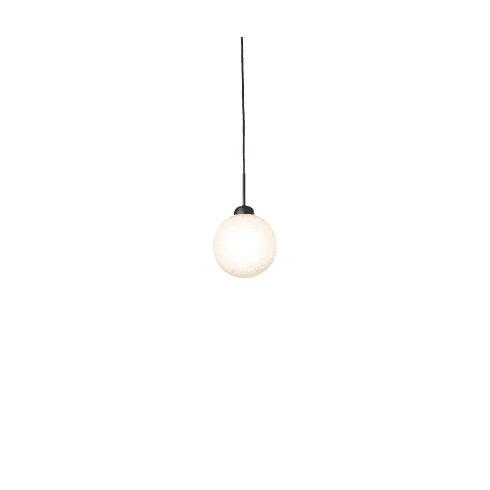 Nuura Apiales 1 Large Light Pendant - Satin Black & Opal Glass