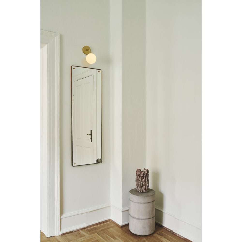 Nuura Apiales Wall Light - Brushed Brass & Opal Glass