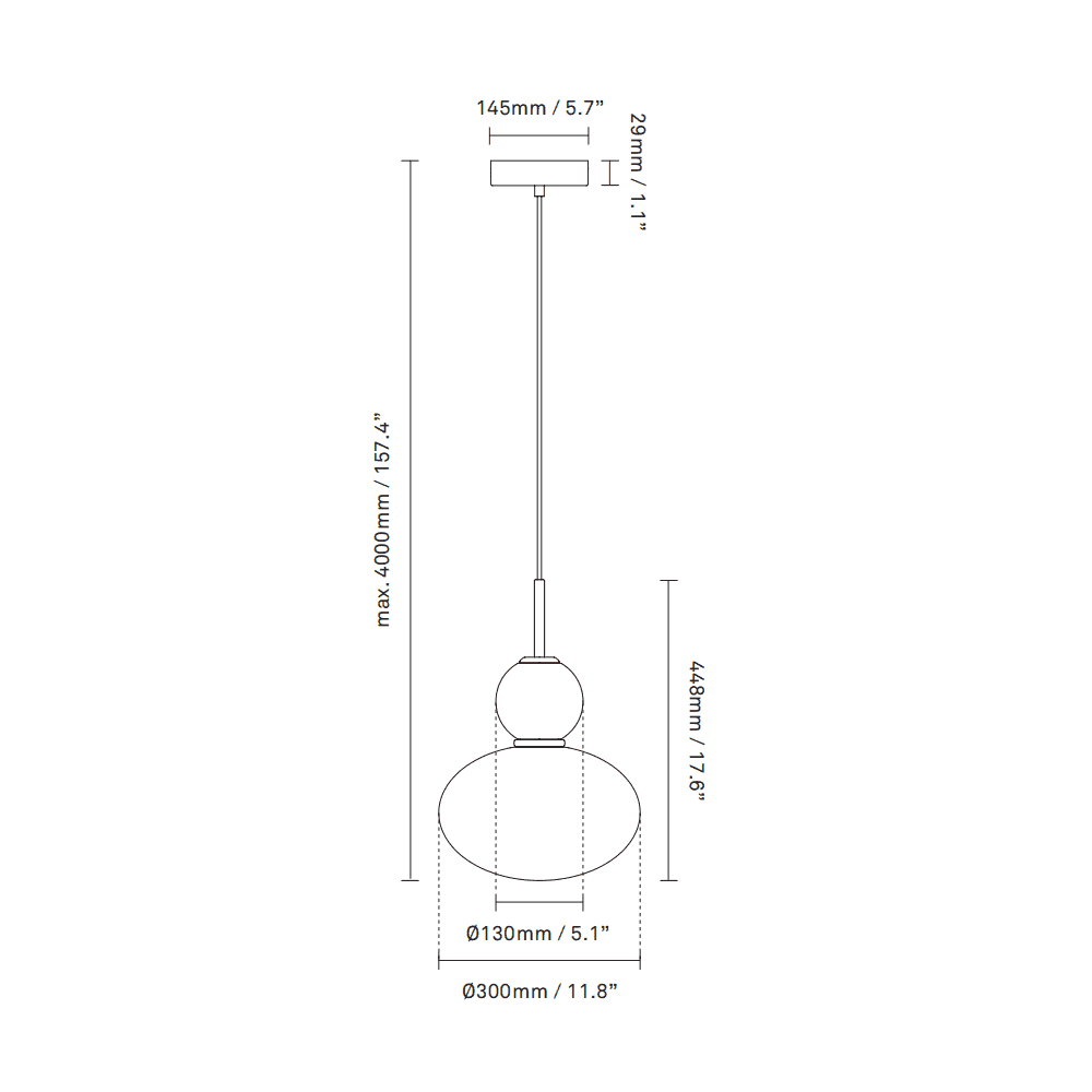 Nuura Rizzatto 32 Pendant - Satin Brass & Opal Glass
