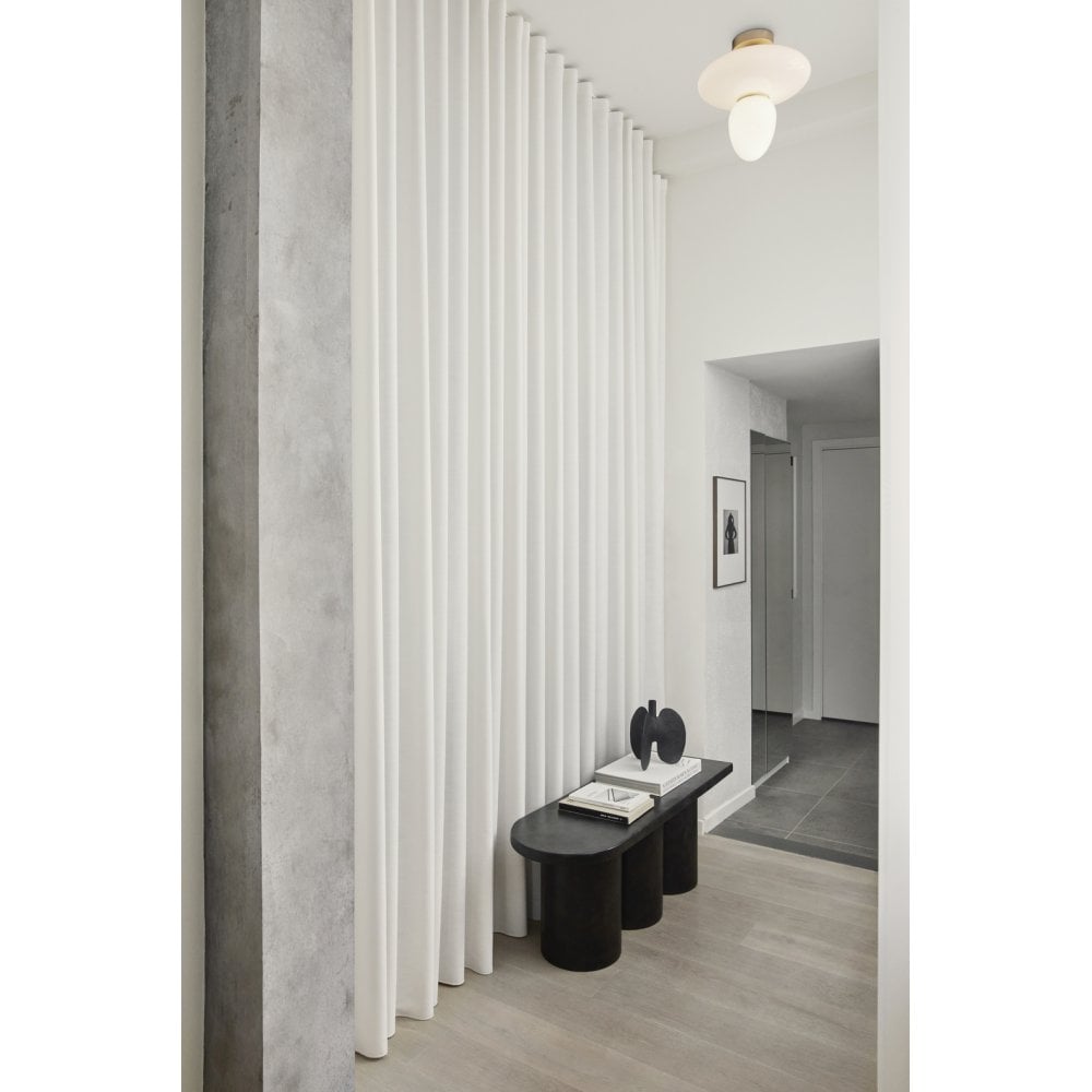 Nuura Rizzatto 42 Flush Light - Satin Brass & Opal Glass