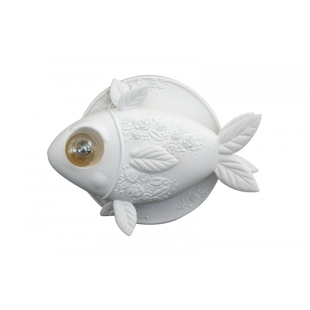 Karman Aprile Fish Wall Lamp - Matt White