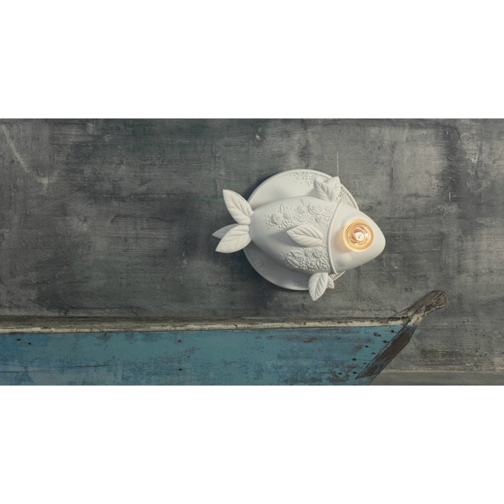 Karman Aprile Fish Wall Lamp - Matt White