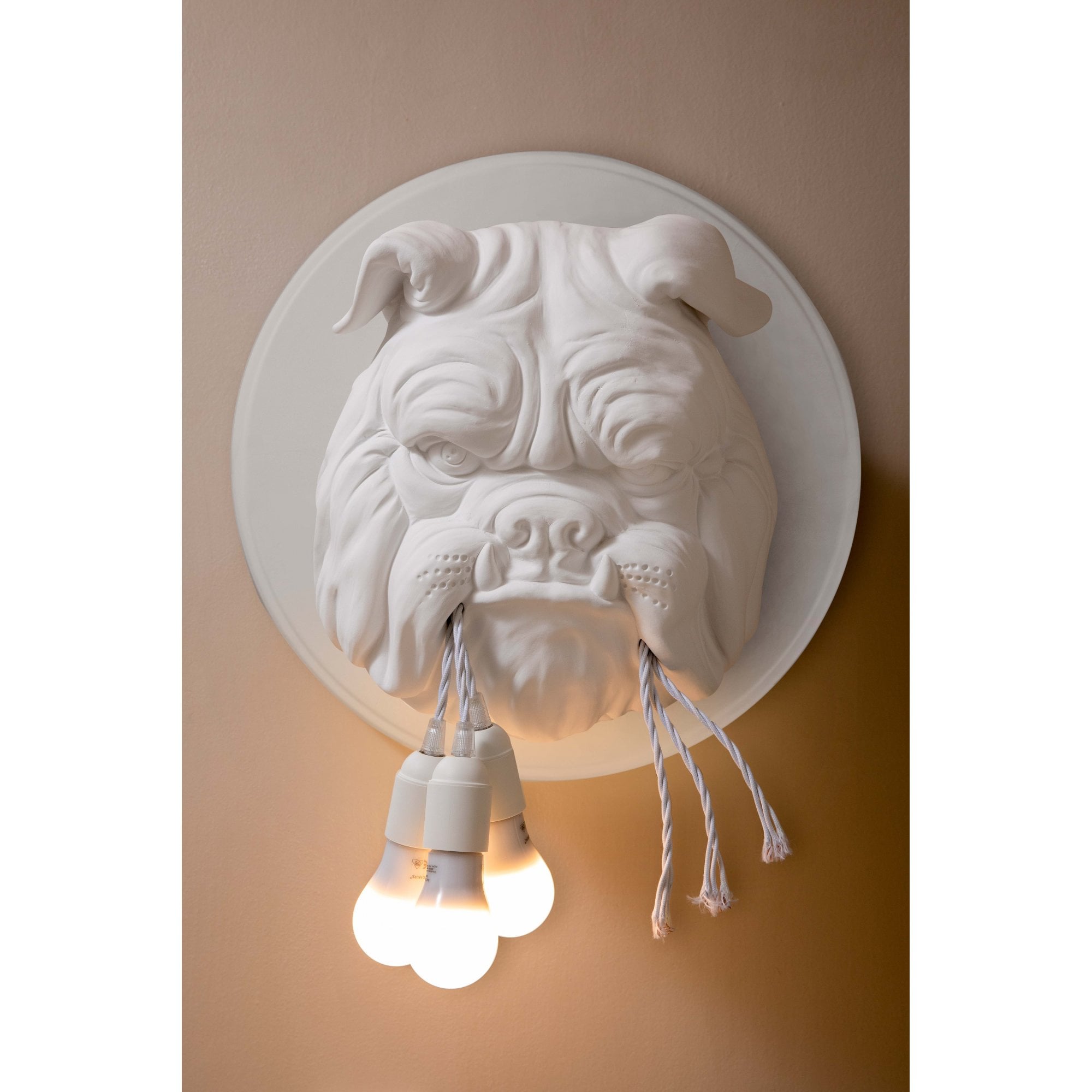 Karman Amsterdam Bulldog Wall Lamp - Matt White