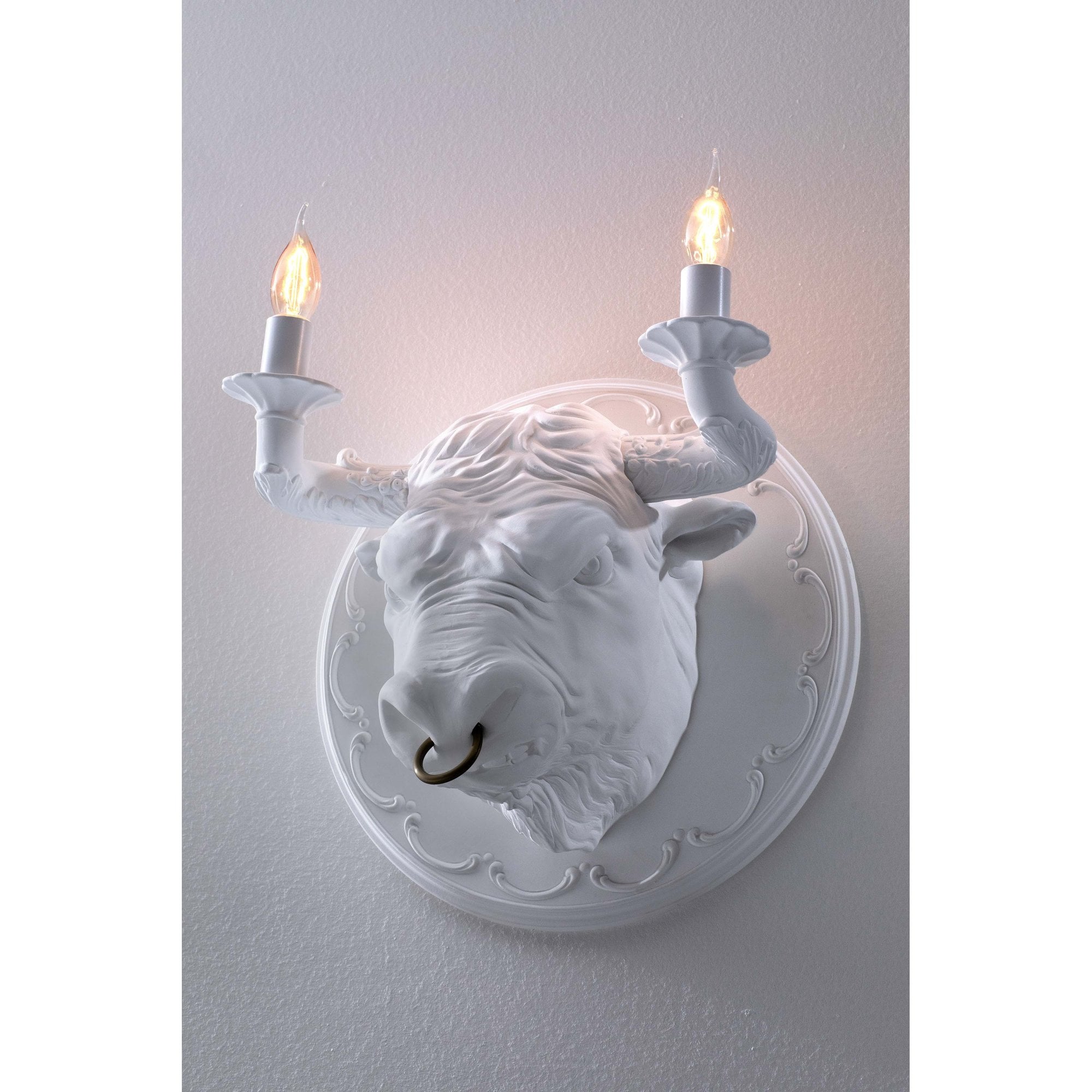 Karman Corrado Bull Wall Lamp - Matt White