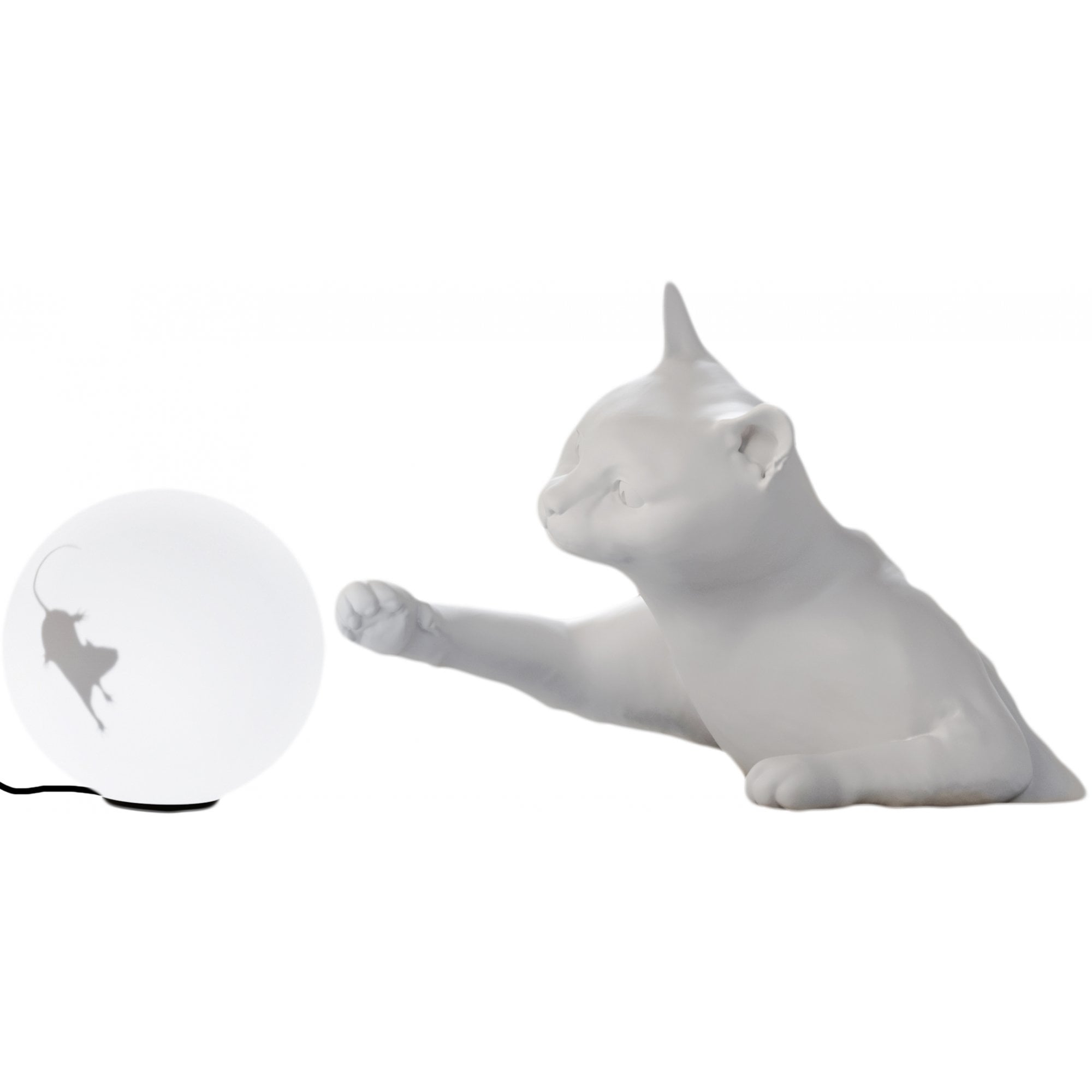 Karman Maoo Cat Table Lamp - Matt White