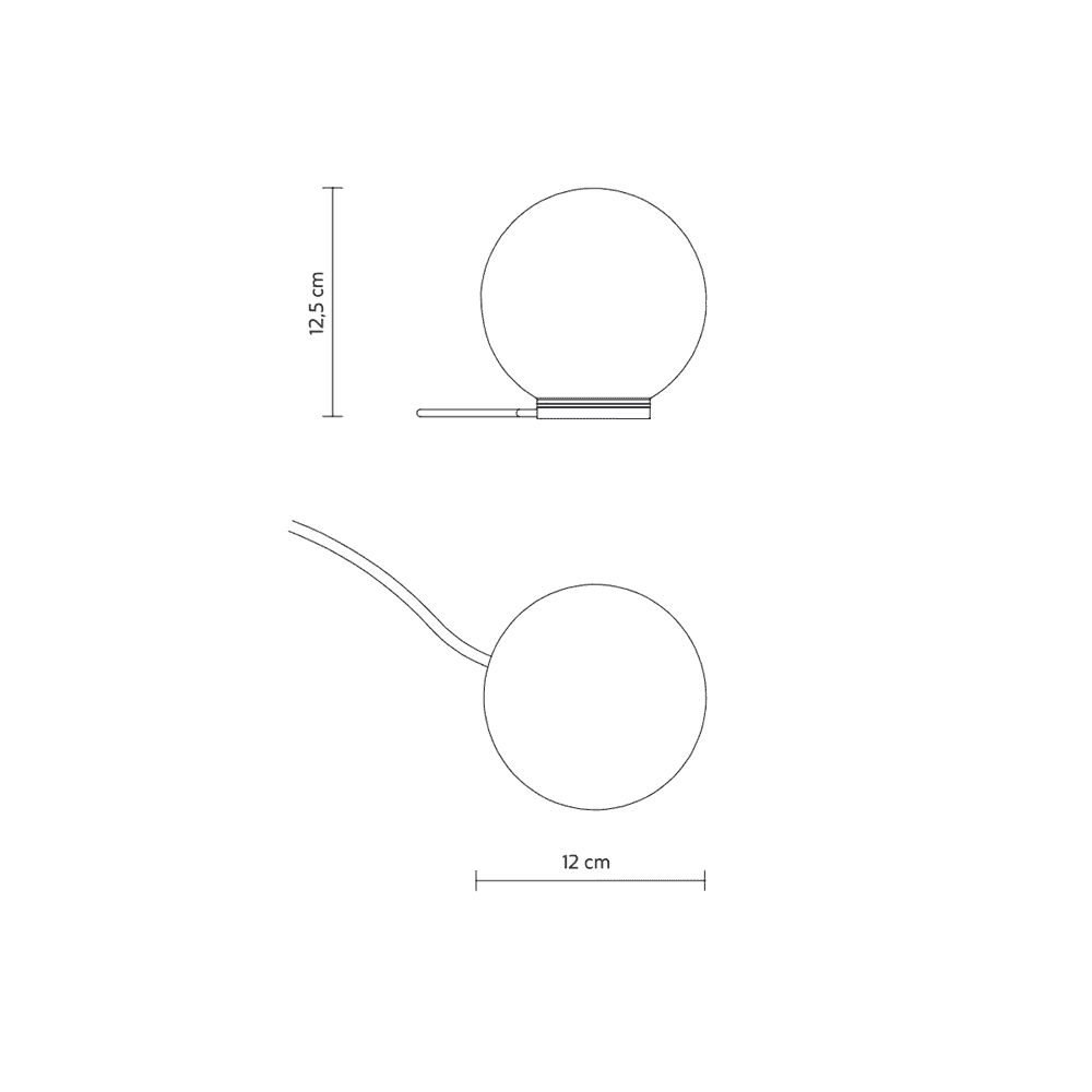 Karman Maoo Cat Sphere Table Lamp - Frosted Glass - Sphere Only