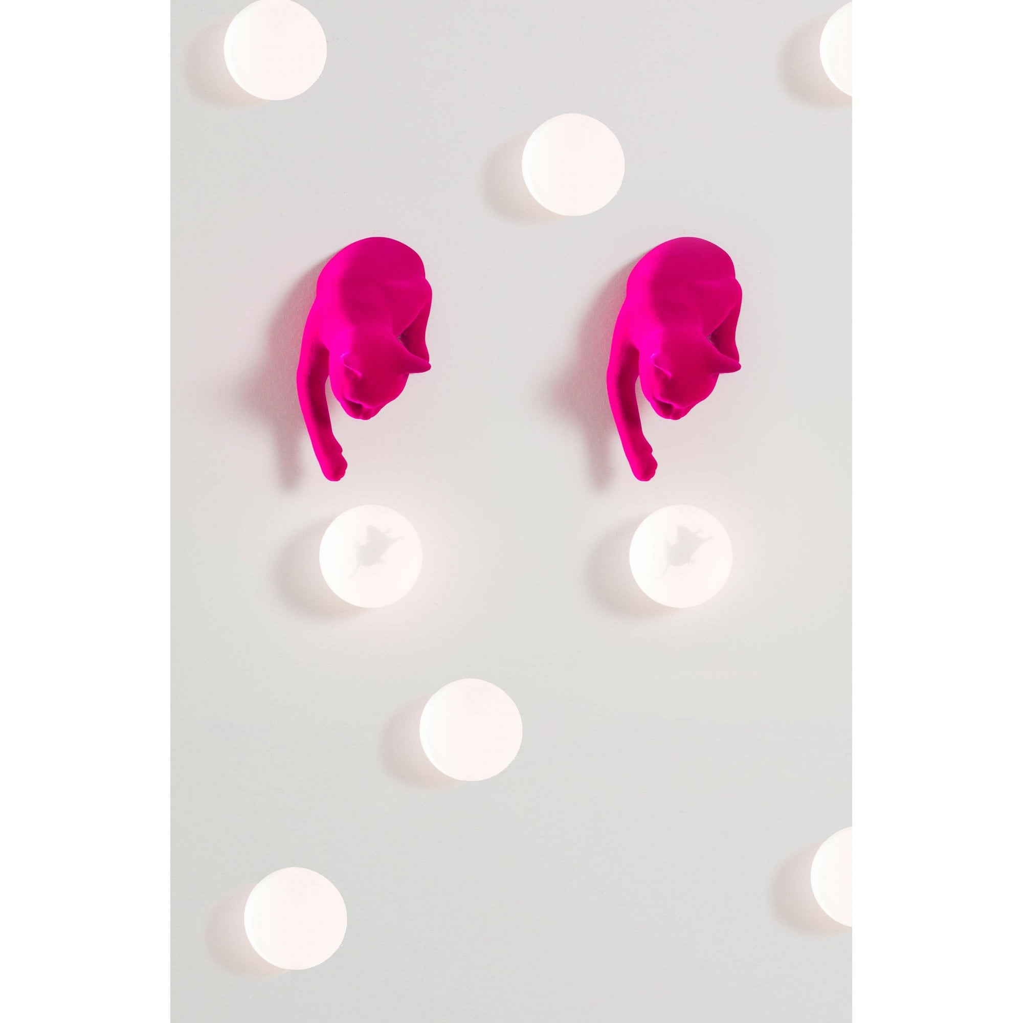 Karman Maoo Cat Wall Lamp - Fucsia Velvet