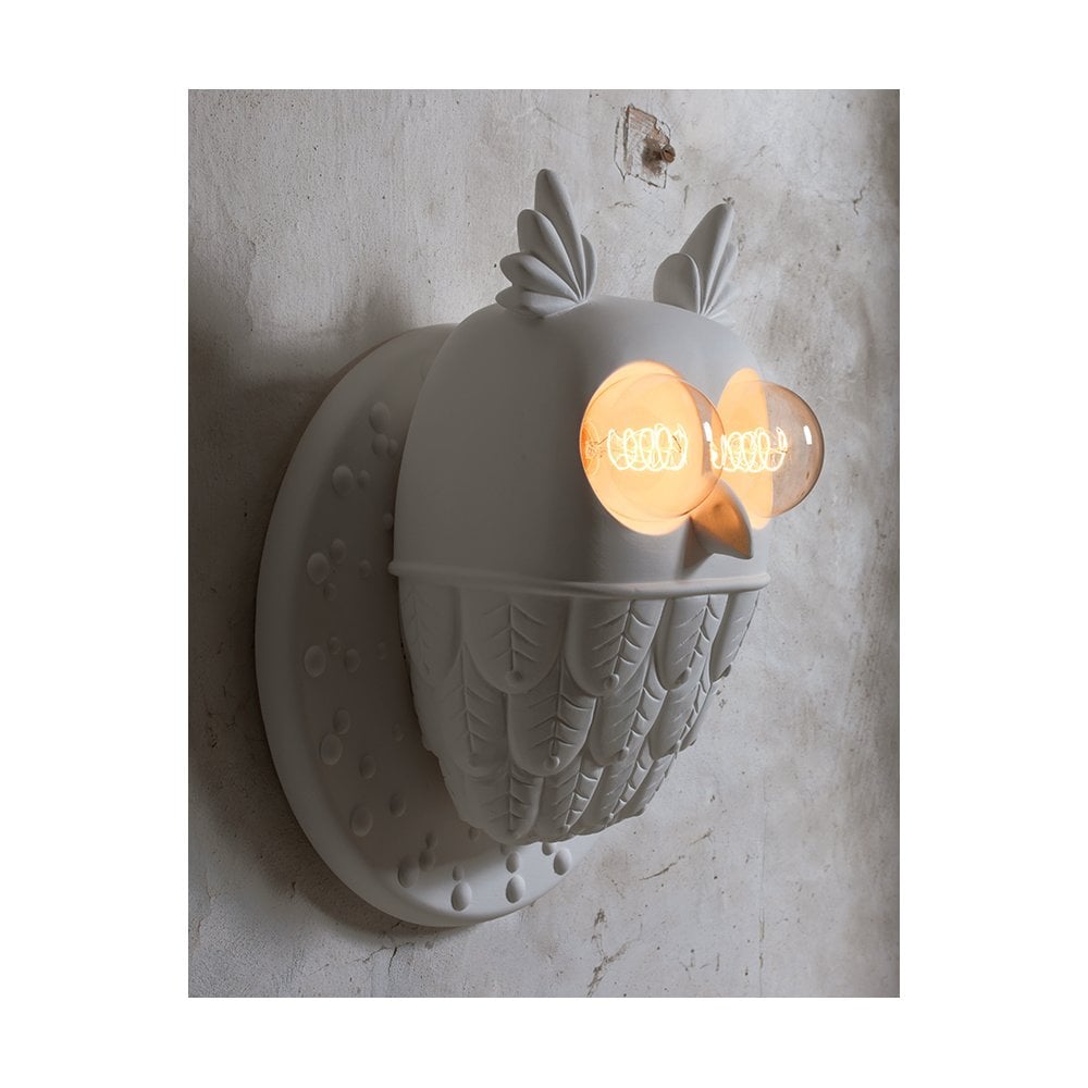 Karman Ti-Vedo Owl Wall Lamp - Matt White