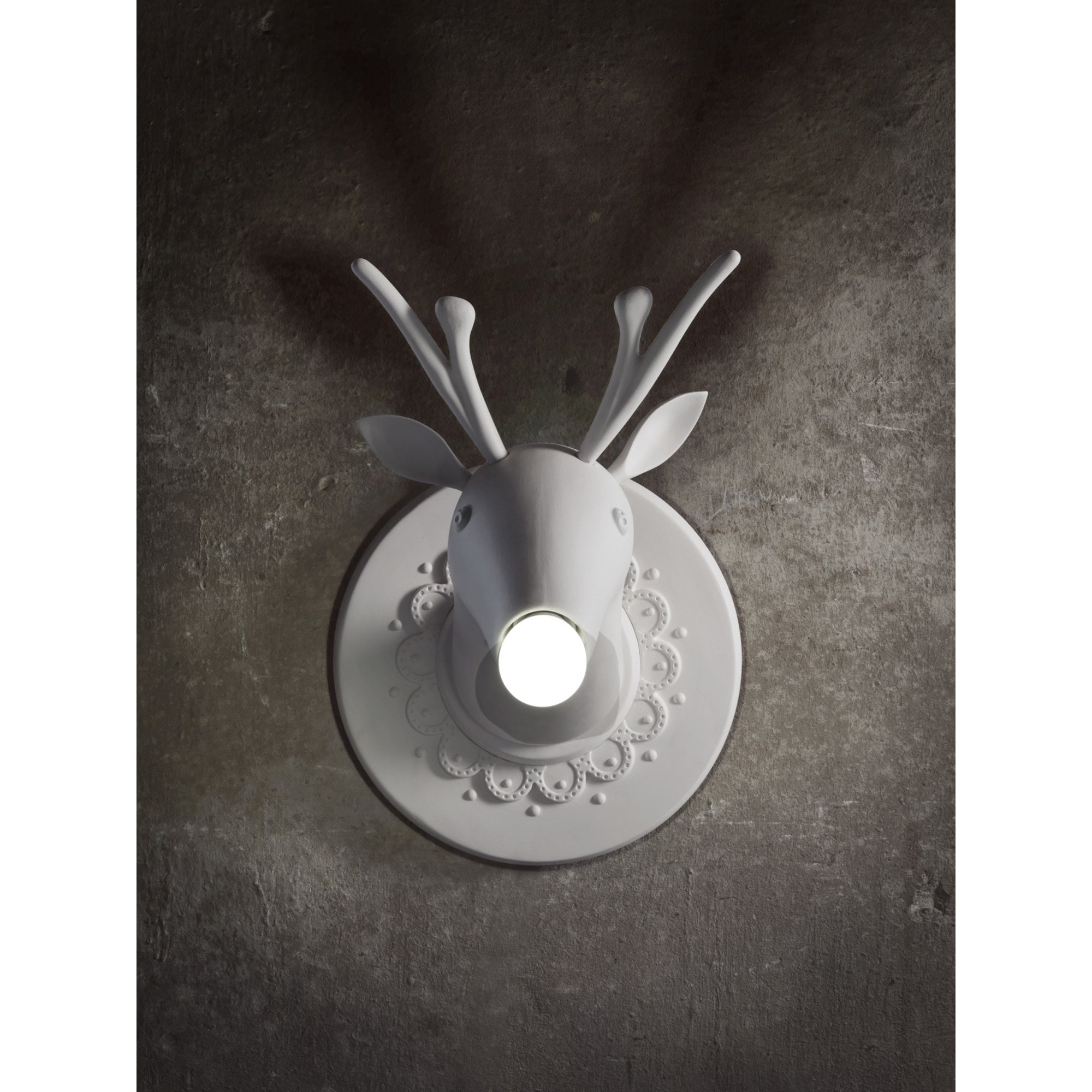 Karman Marn√¨n Deer Wall Lamp - Ceramic White