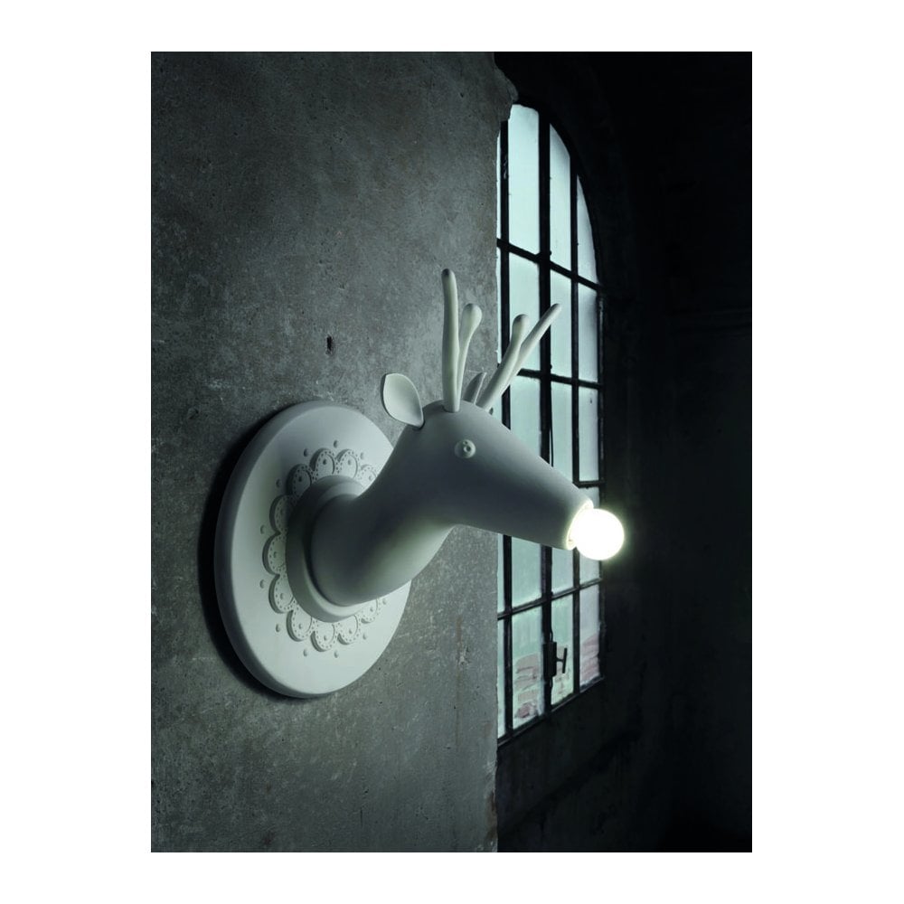 Karman Marn√¨n Deer Wall Lamp - Ceramic White