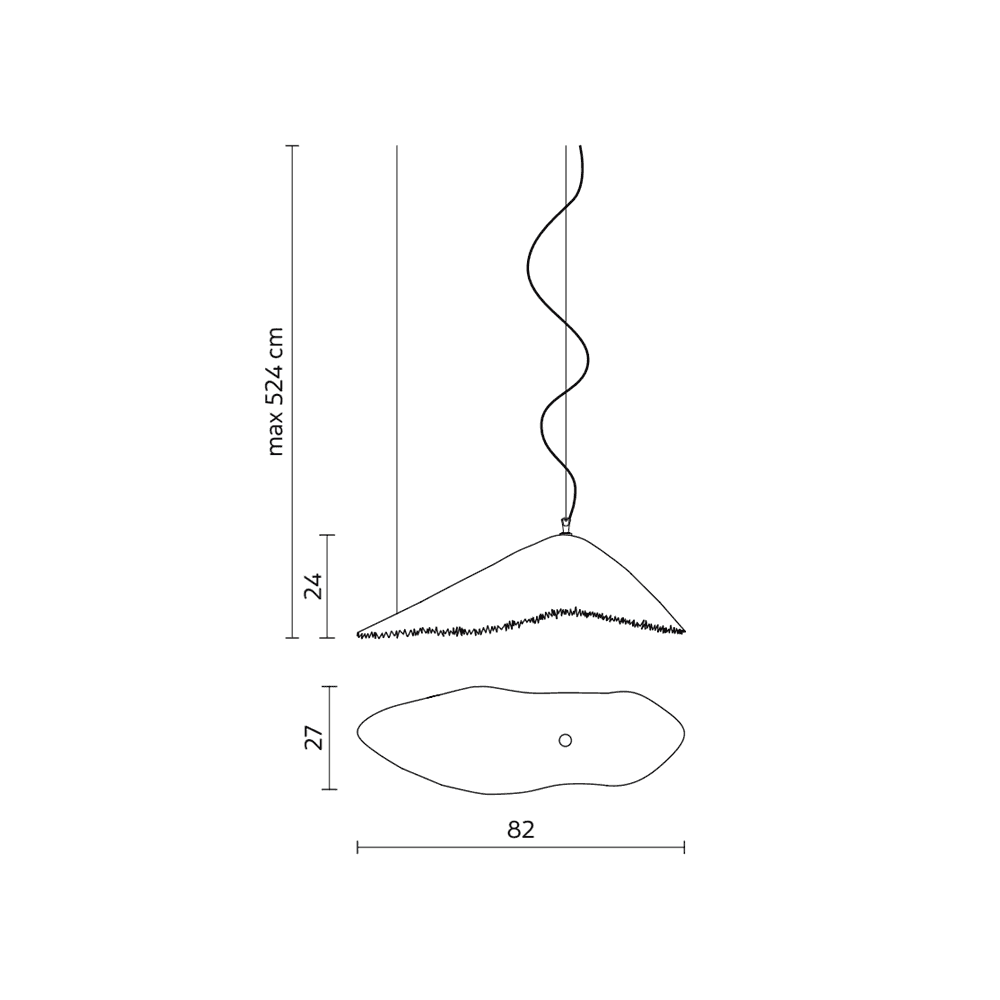 Karman Moby Dick IP44 Small Pendant - Matt White