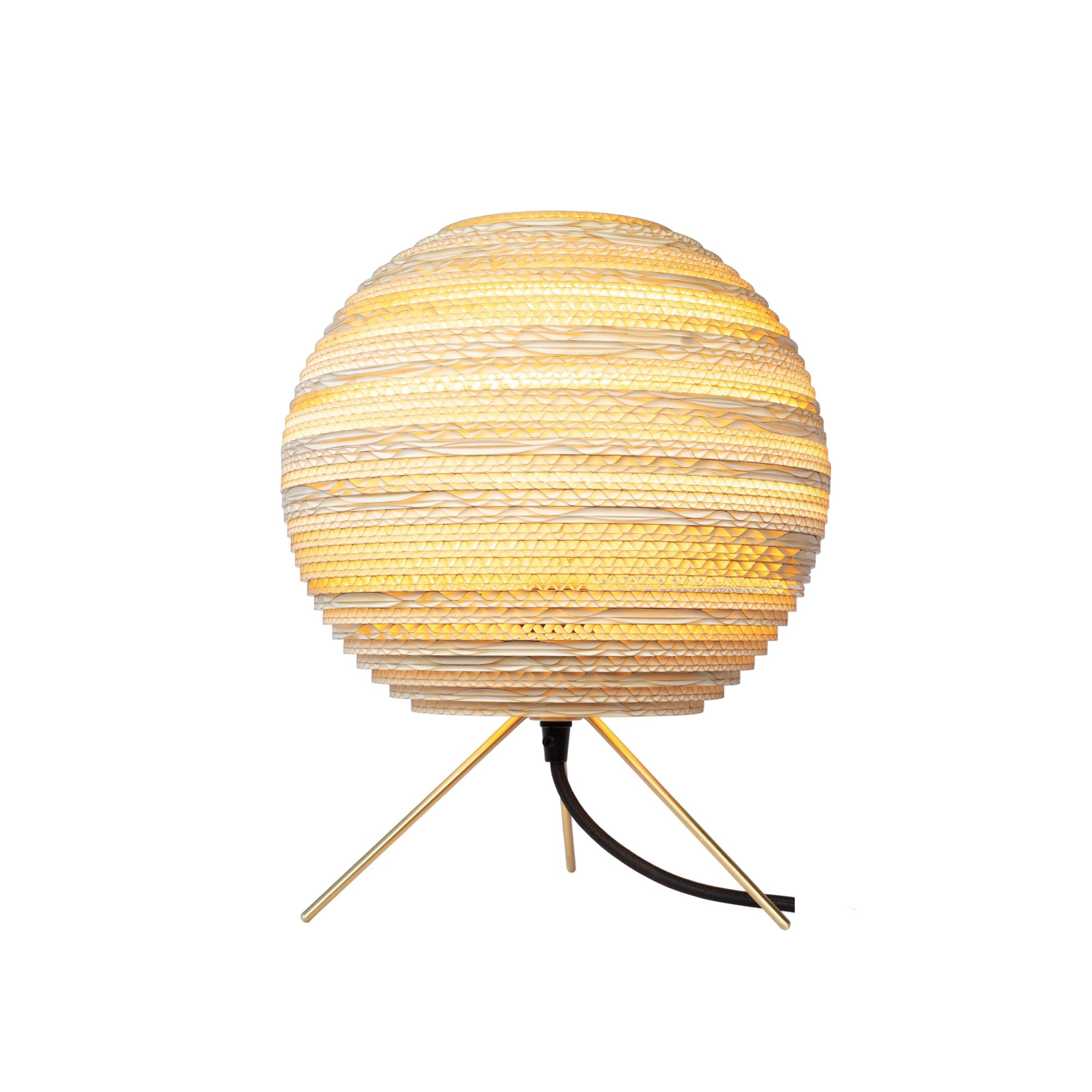 Graypants Scraplights Moon Table Lamp - Blonde - 25cm Diameter