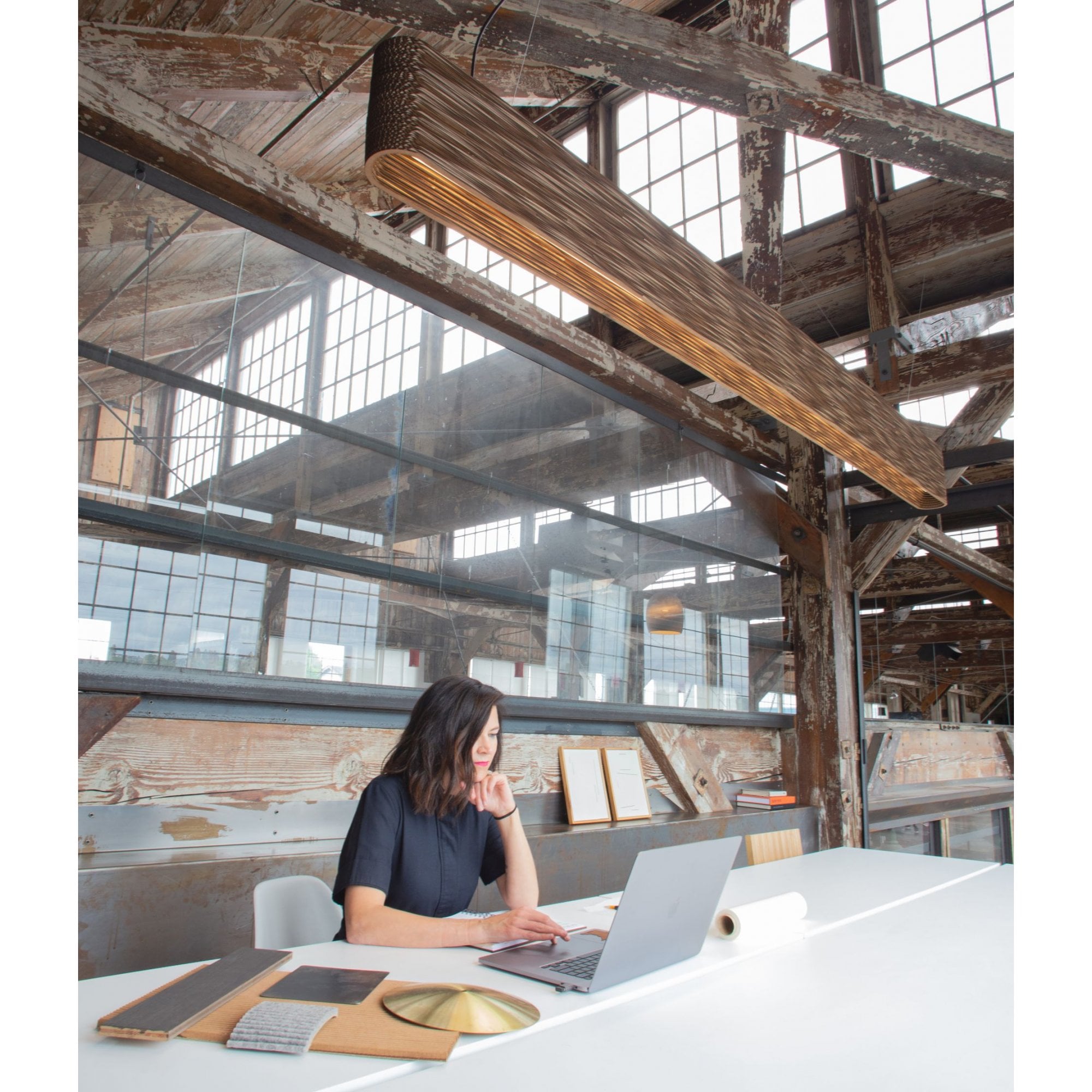 Graypants Scraplights Hewn 48 - 8 Linear Pendant - Direct Light - Natural