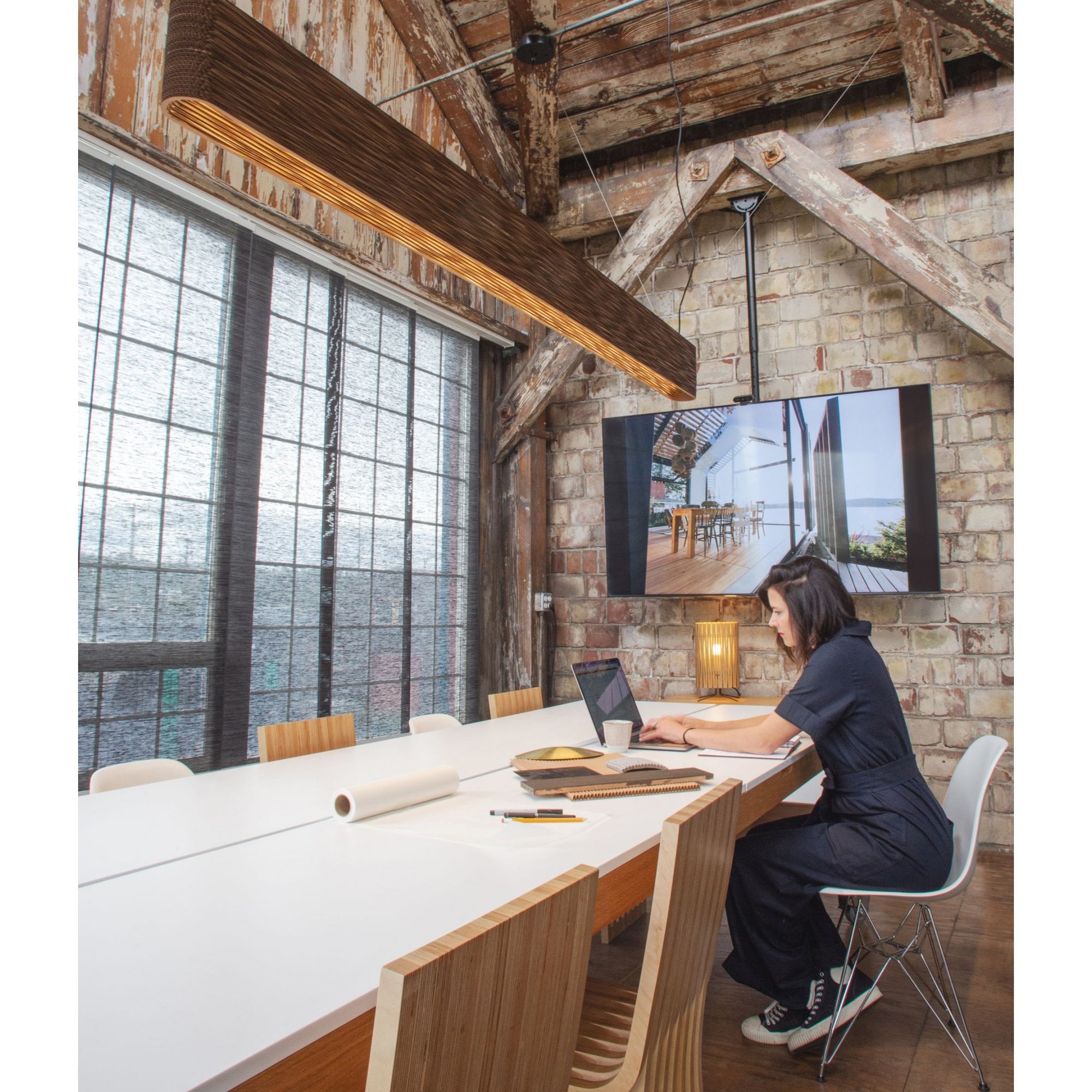 Graypants Scraplights Hewn 48 - 8 Linear Pendant - Direct Light - Natural