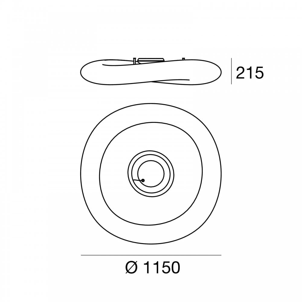 Stilnovo Mr Magoo 115cm Flush Light - White