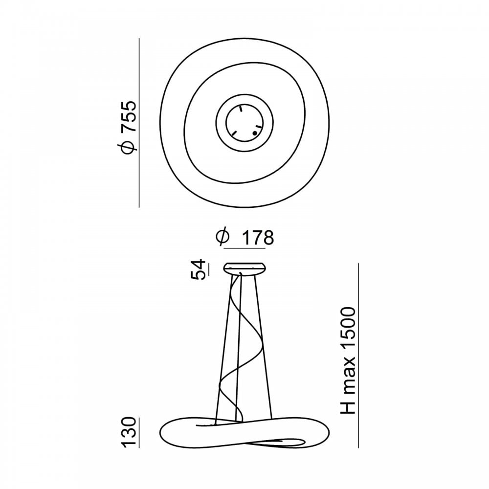Stilnovo Mr Magoo 76cm Pendant - White