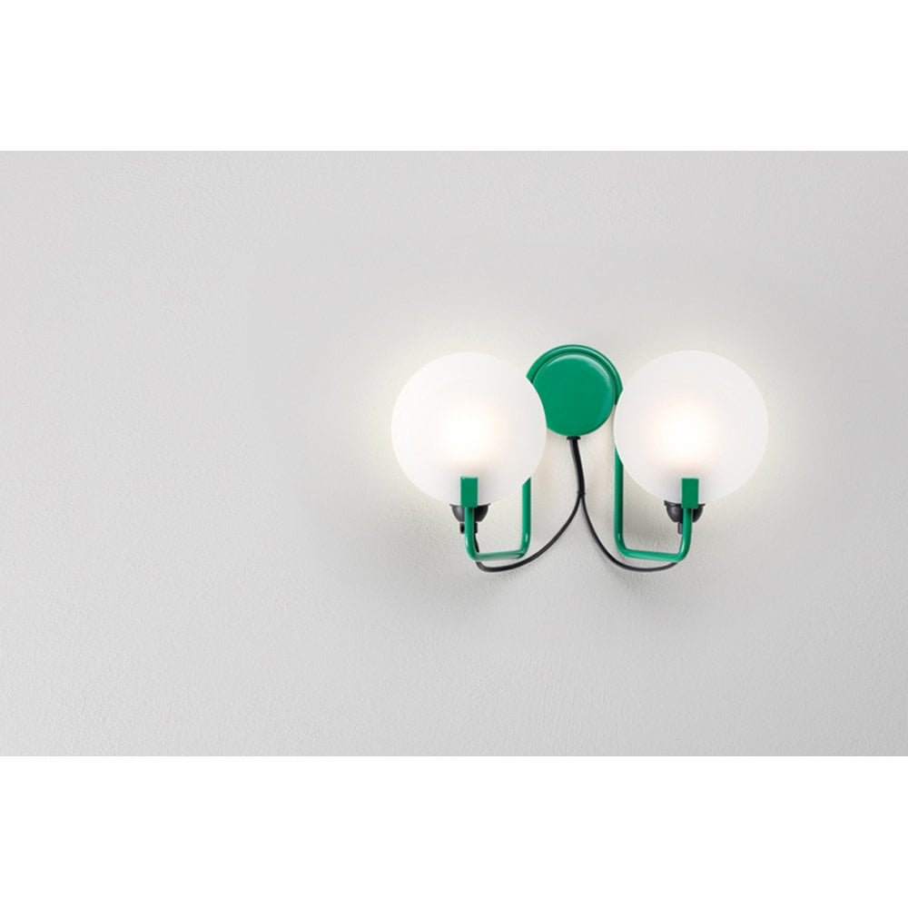 Stilnovo Bugia 2 Light Wall Light - Mint Green