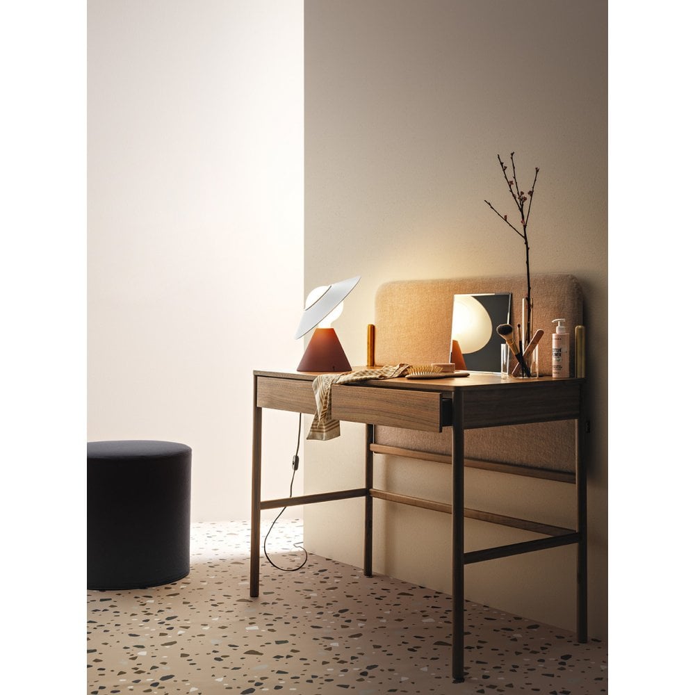 Stilnovo Fante Table Lamp - Brick Red & Matt White