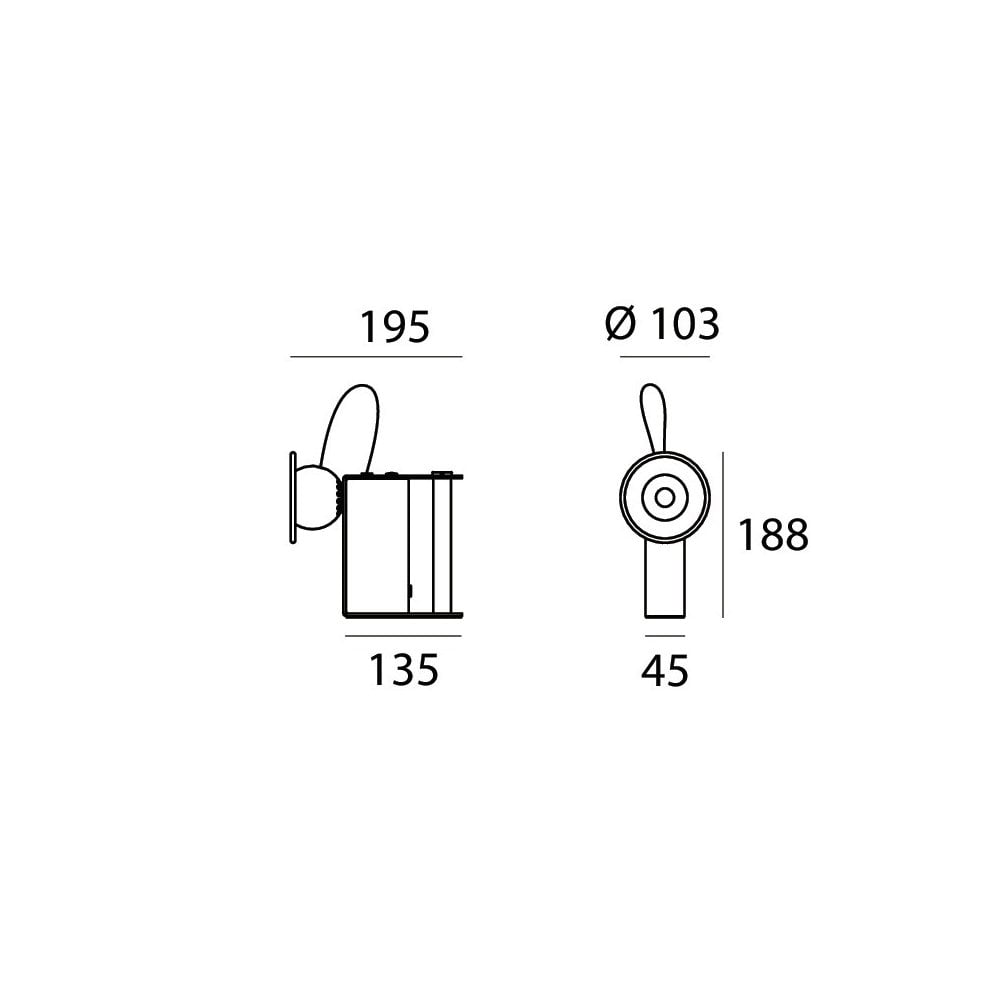 Stilnovo Minibox Table Lamp - Black