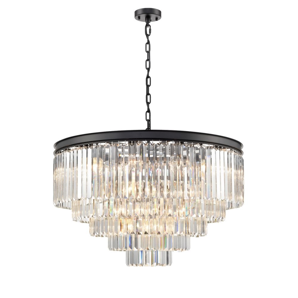 Franklite Perdita 27 Light Pendant - Crystal Glass