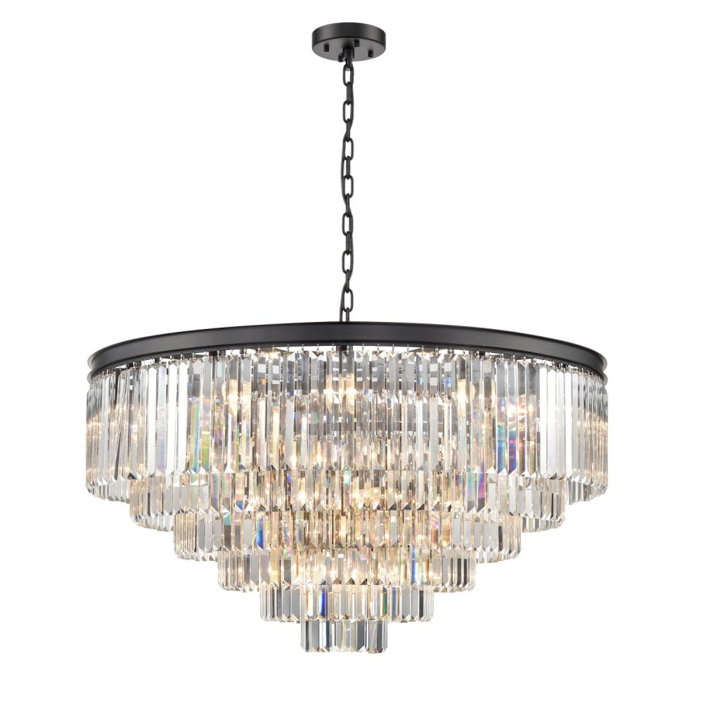 Franklite Perdita 30 Light Pendant - Crystal Glass