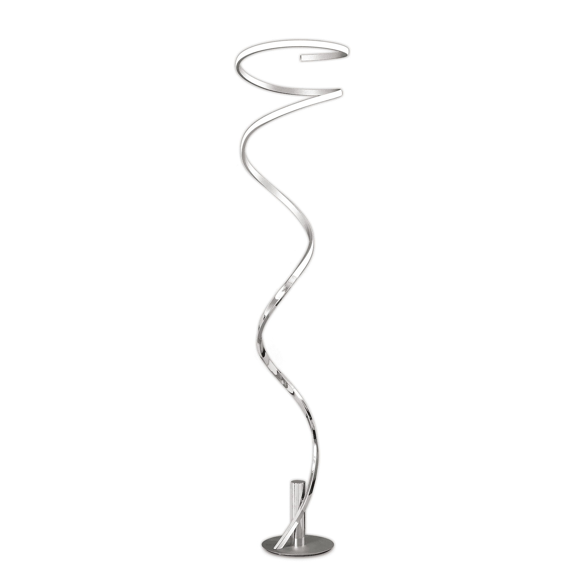 Mantra Helix Floor Lamp - Silver & Chrome