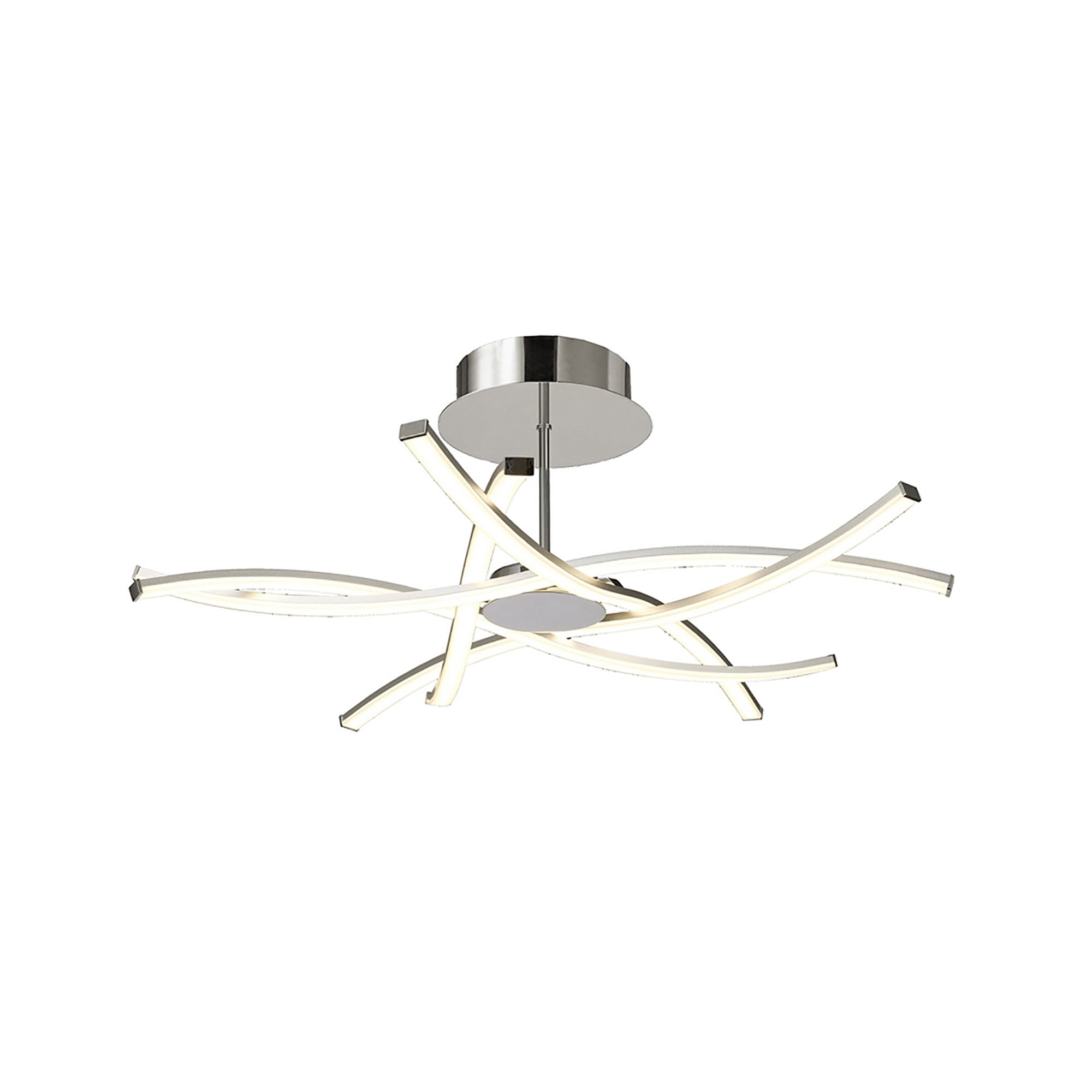 Mantra Aire LED Ceiling Light - Silver & Polished Chrome