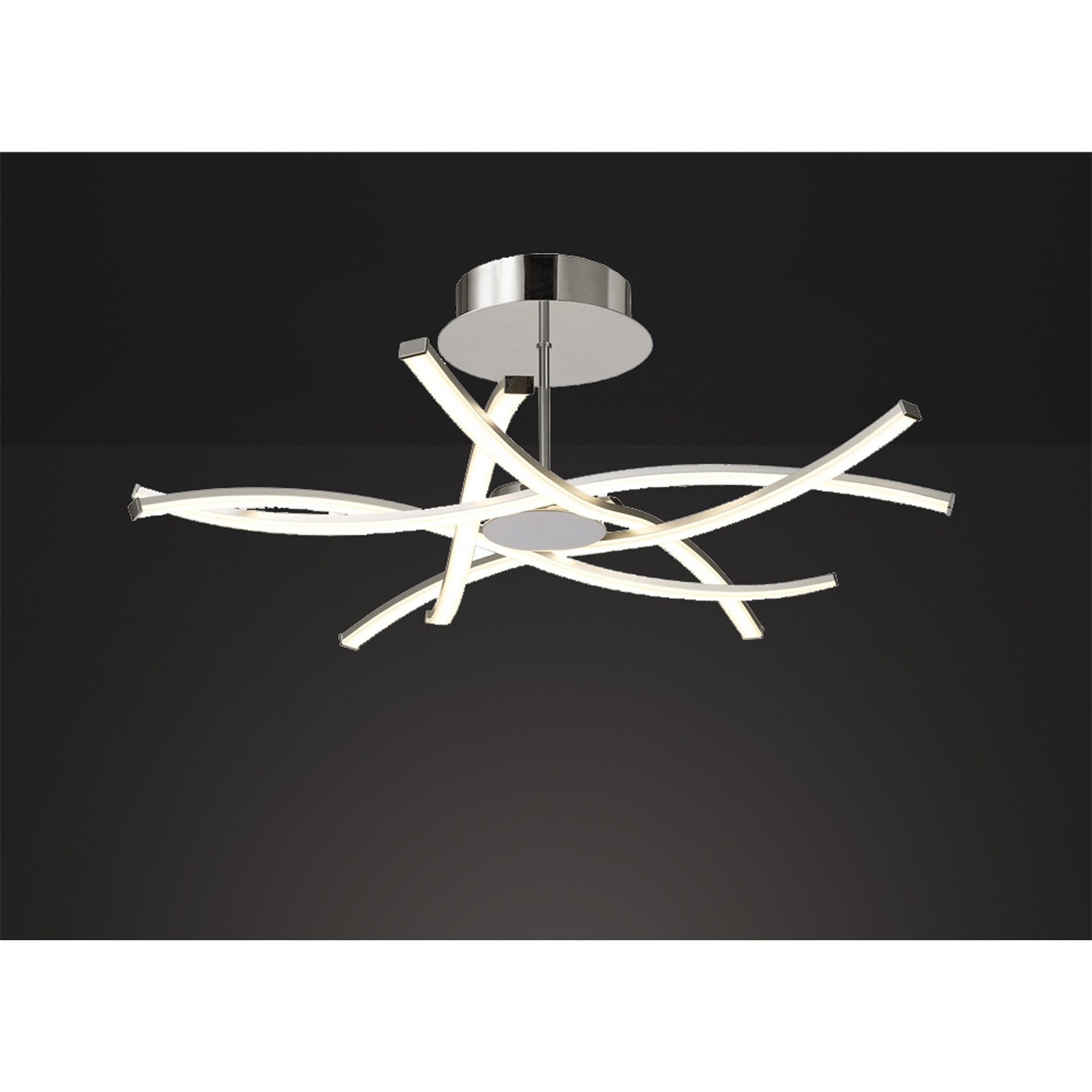 Mantra Aire LED Ceiling Light - Silver & Polished Chrome