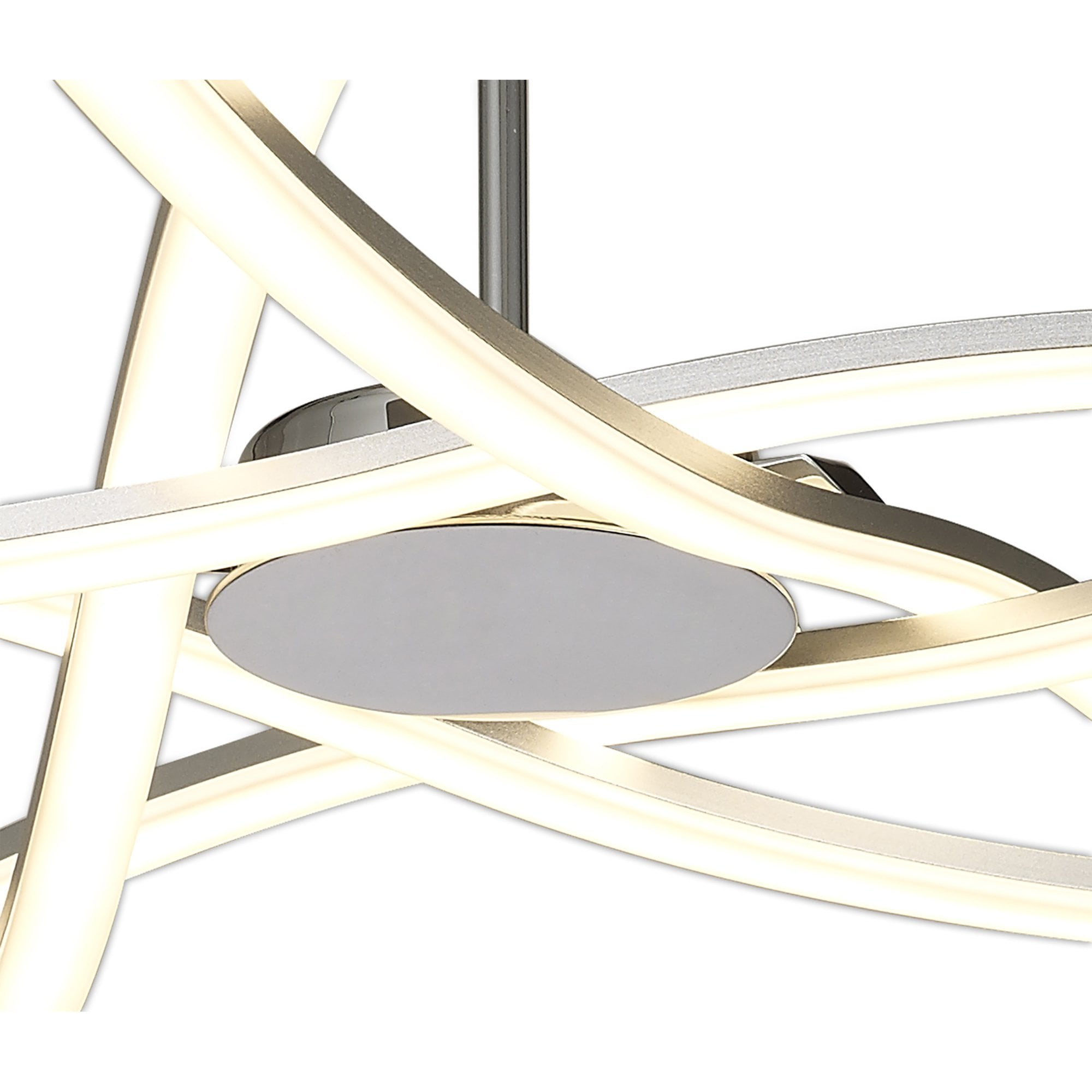 Mantra Aire LED Ceiling Light - Silver & Polished Chrome