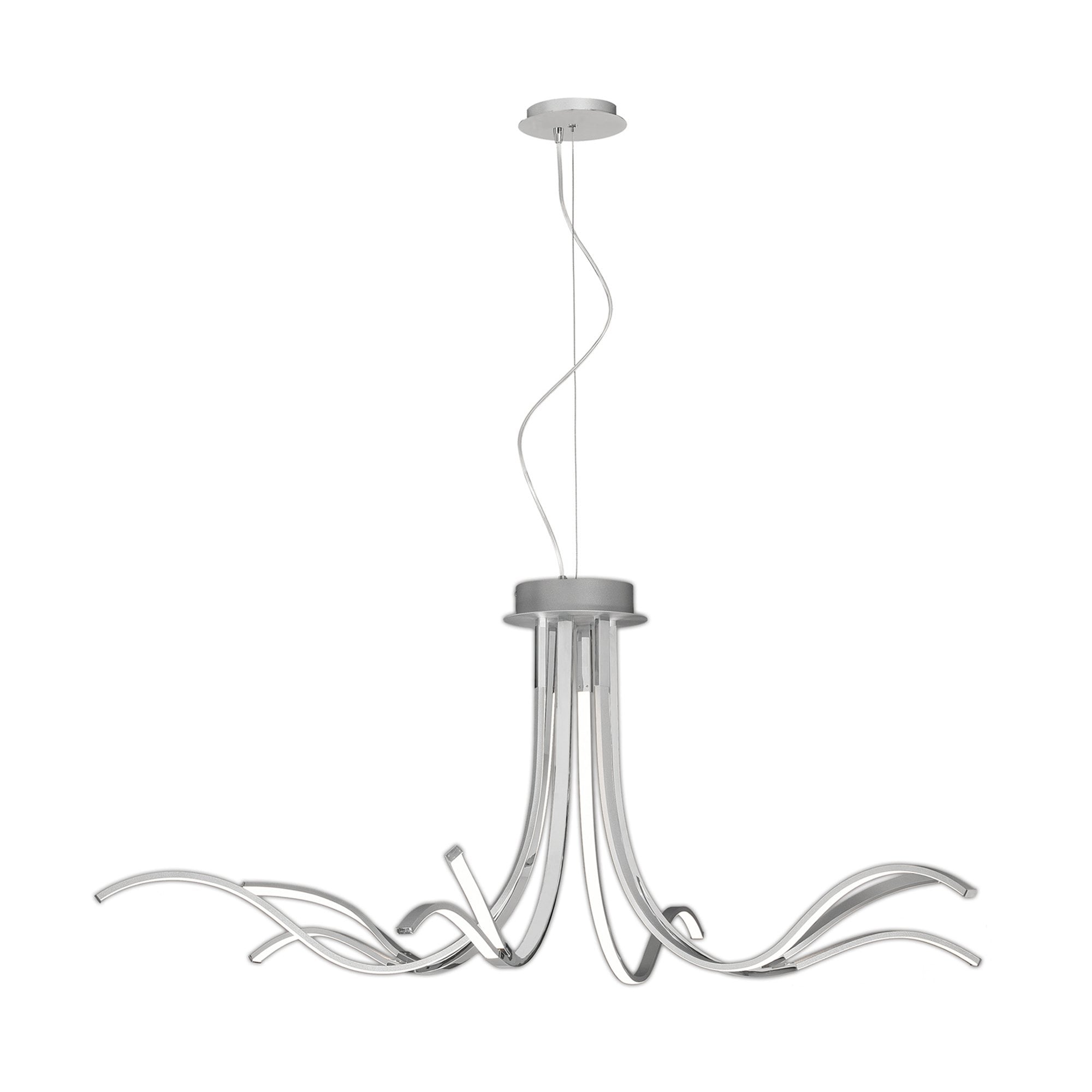 Mantra Corinto Pendant/Semi Flush - Silver Chrome